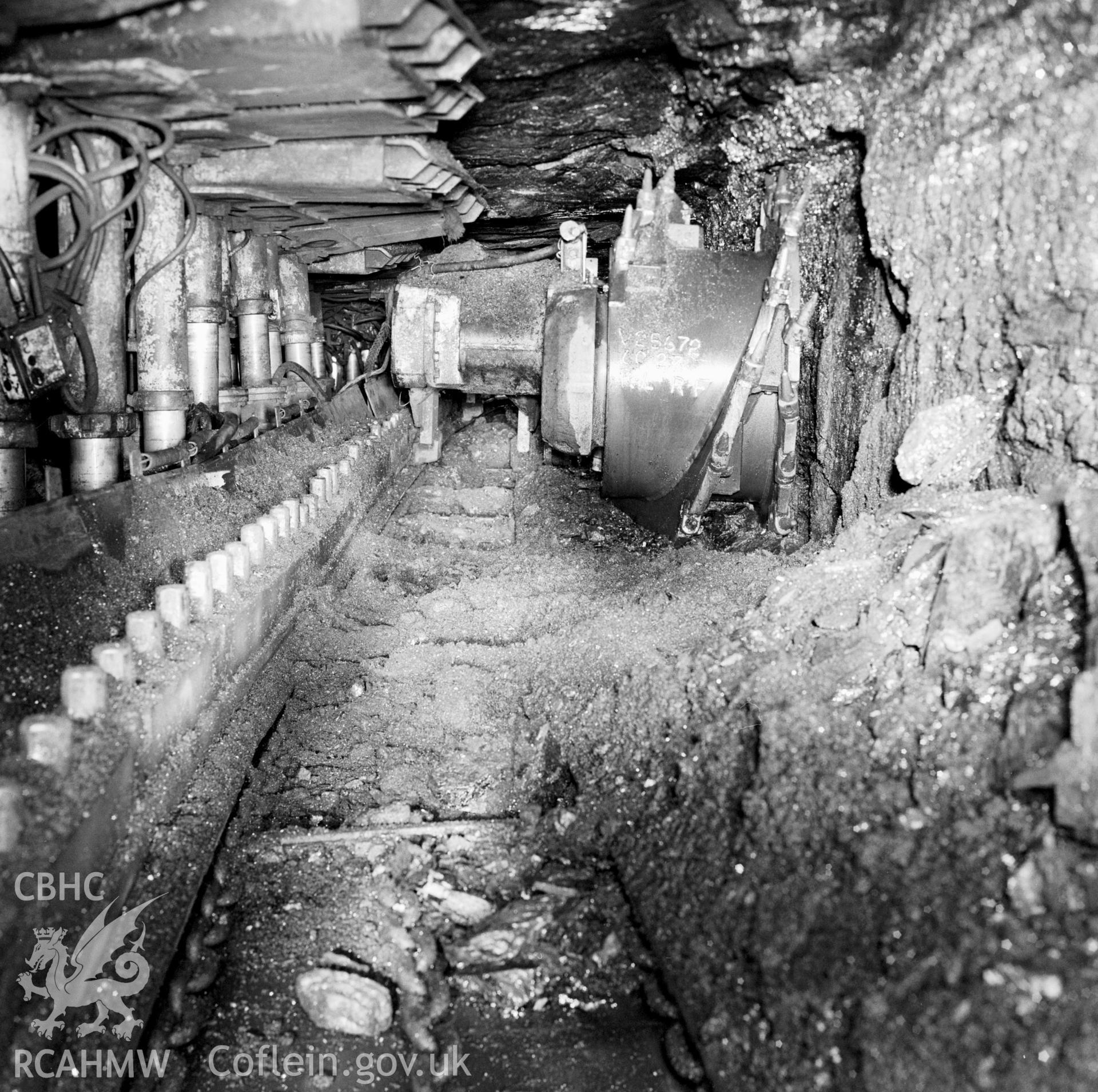 Shearer on coal face (Cornwell ref: 2098D). NA/GEN/90/047e