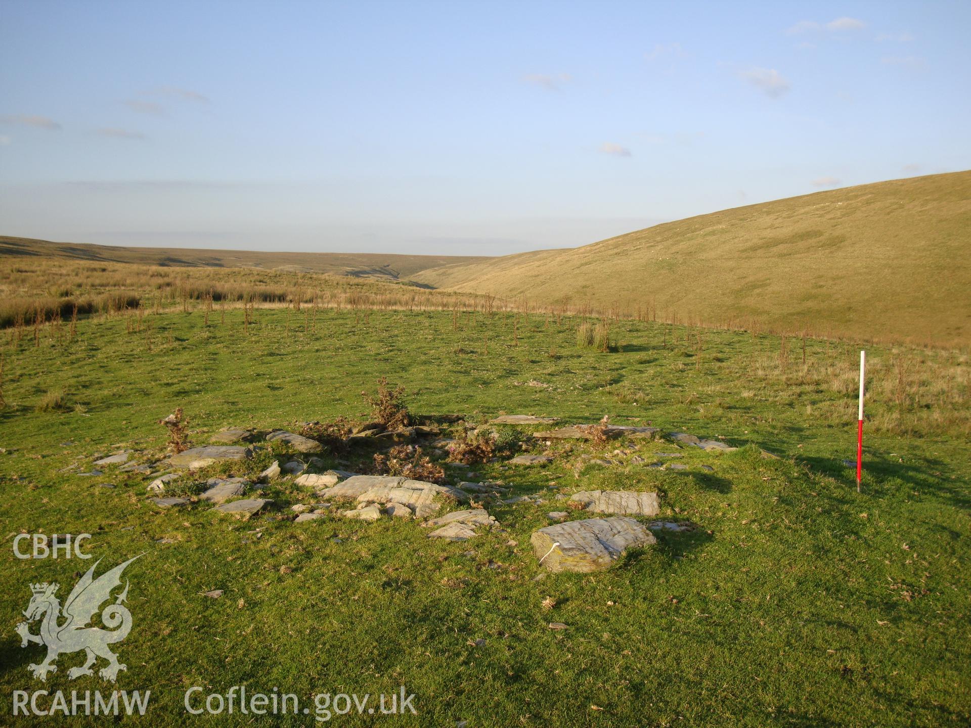 Ring cairn, looking northeast.