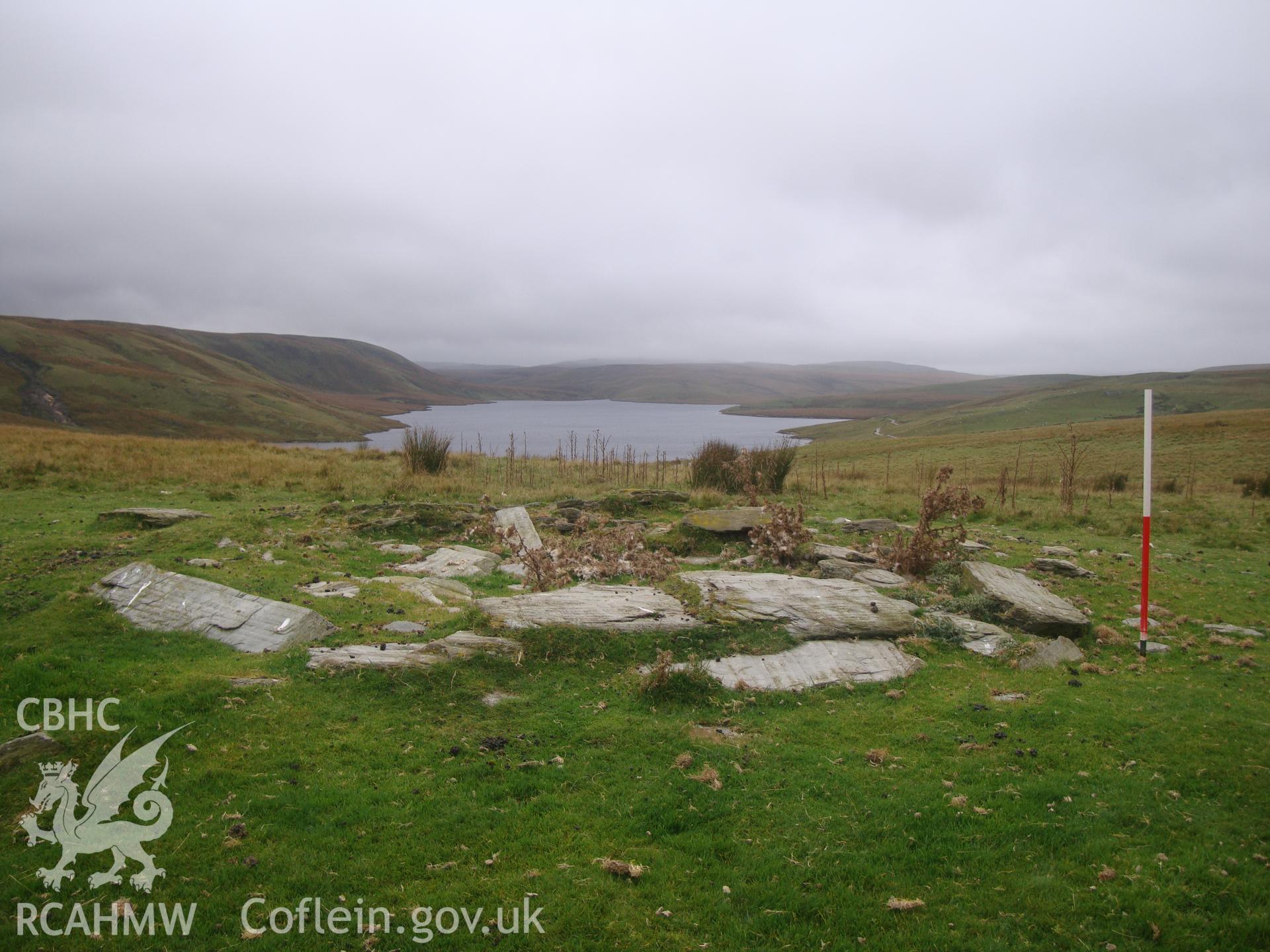 Ring cairn, looking west southwest.