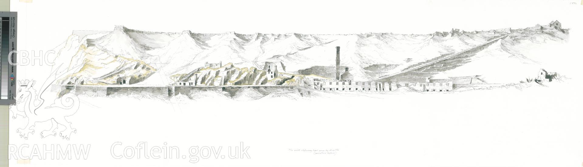 Holland's Level: print from original (pencil) drawing.
