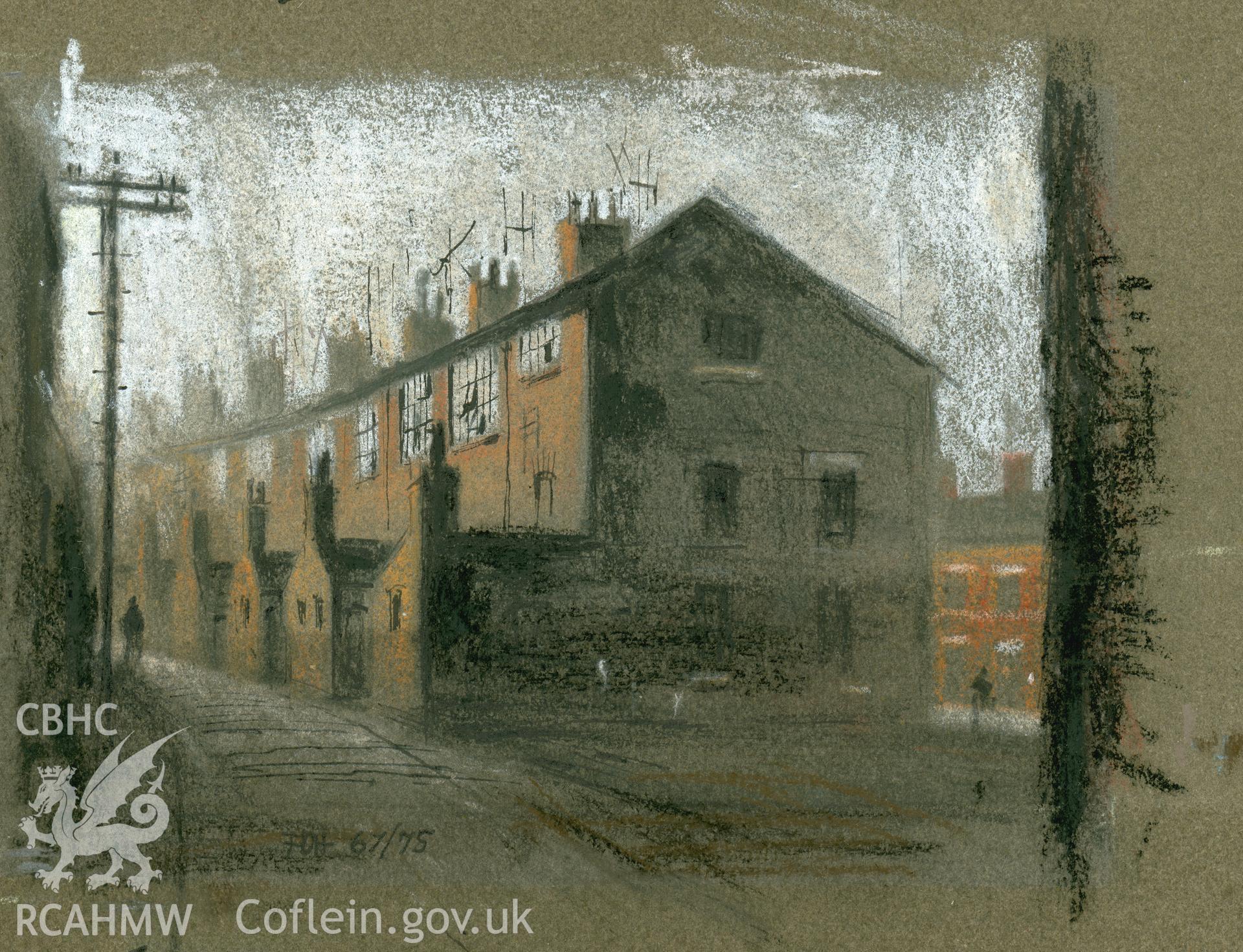 Rudge Street, Coventry: (chalk and ink) drawing.