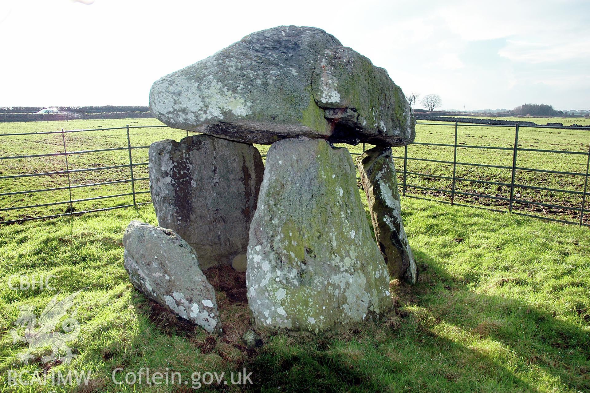 Bodowyr Burial Chamber from north-east.