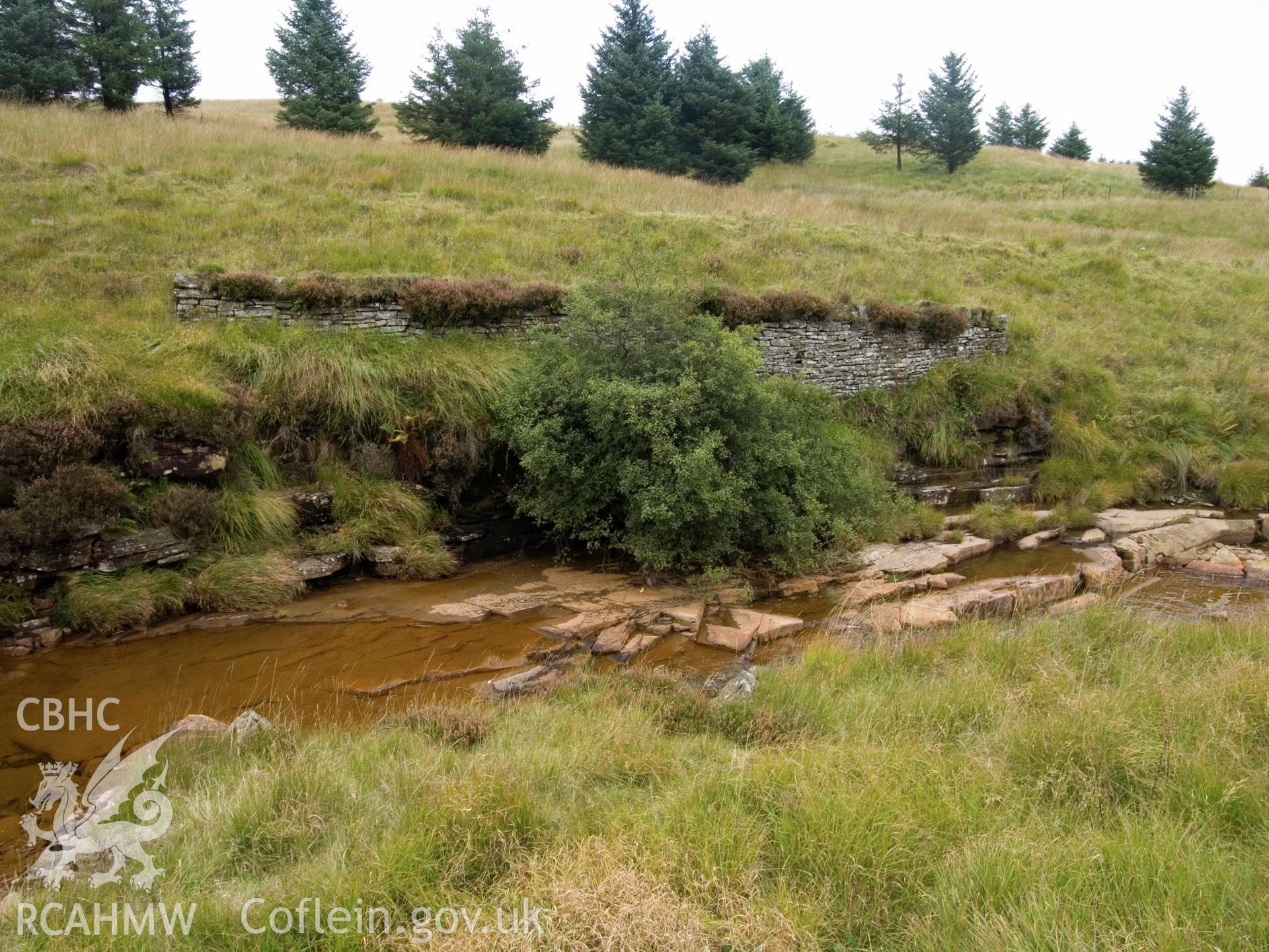 view looking E of a section of C19 N-S revetment.