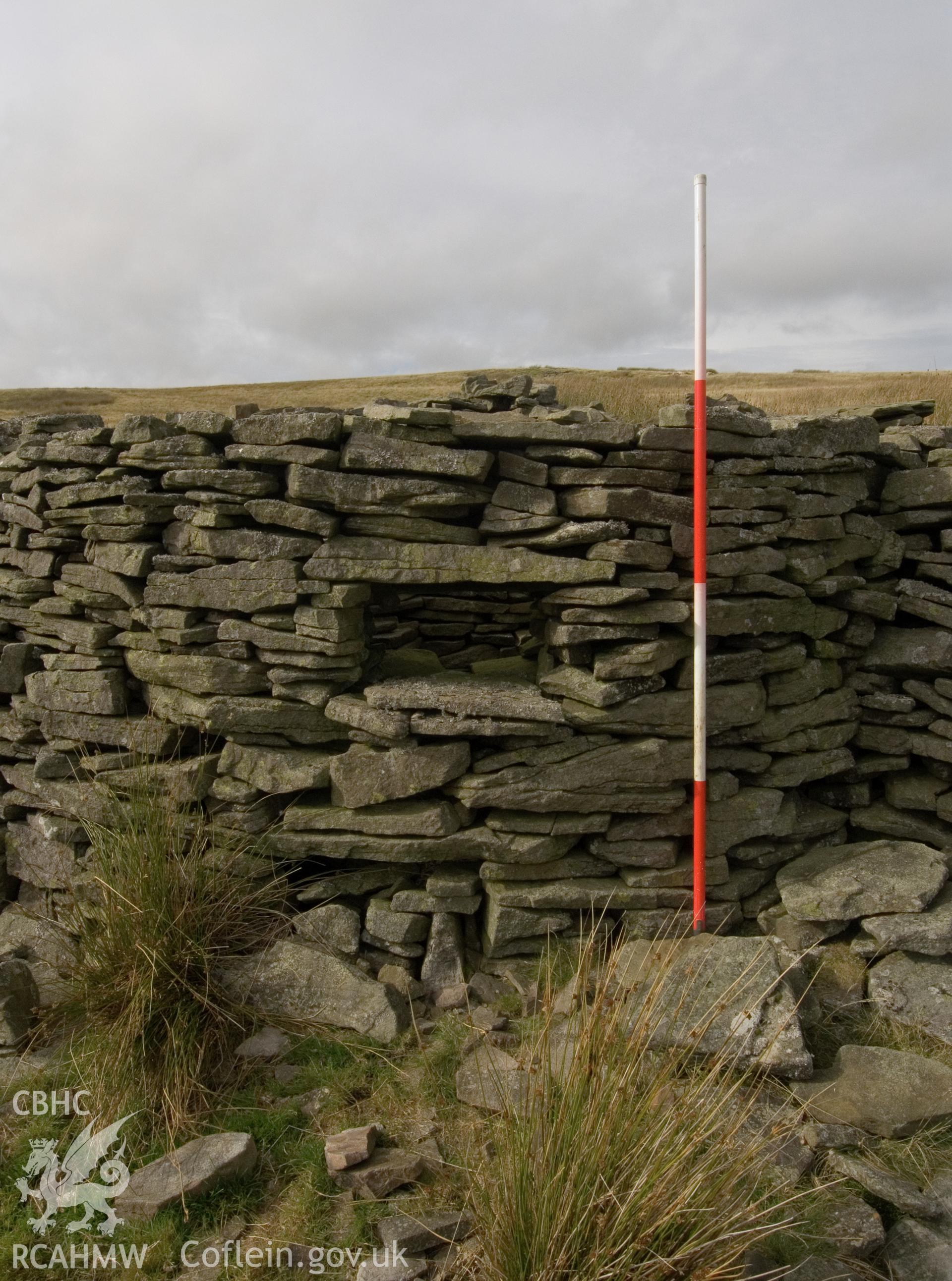 view of aperture in outer SE wall.