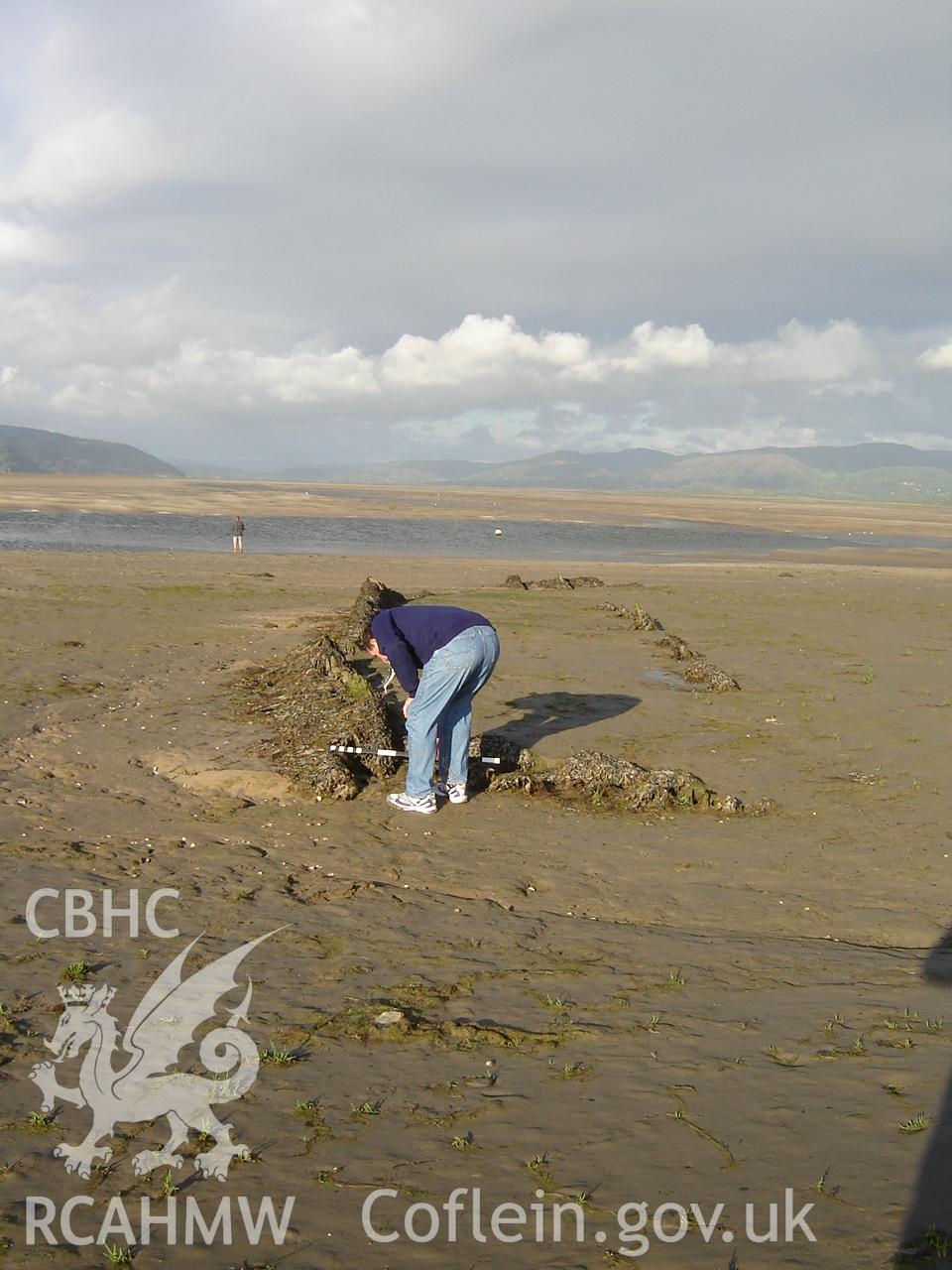 Digital photograph showing an unnamed wreck at Ynyslas, produced by Ian Cundy, 2012.