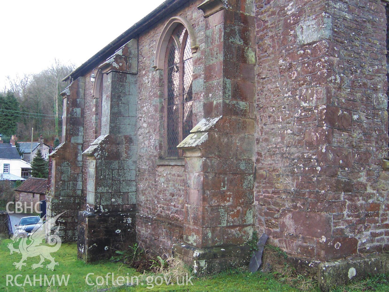 Colour digital photograph showing a side of the church exterior.