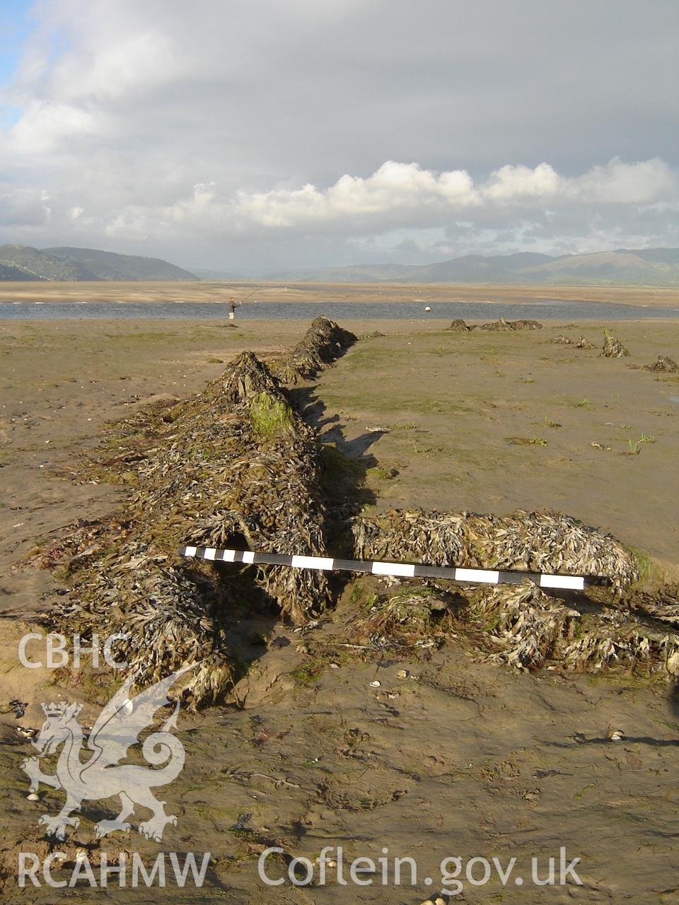 Digital photograph showing an unnamed wreck at Ynyslas, produced by Ian Cundy, 2012.