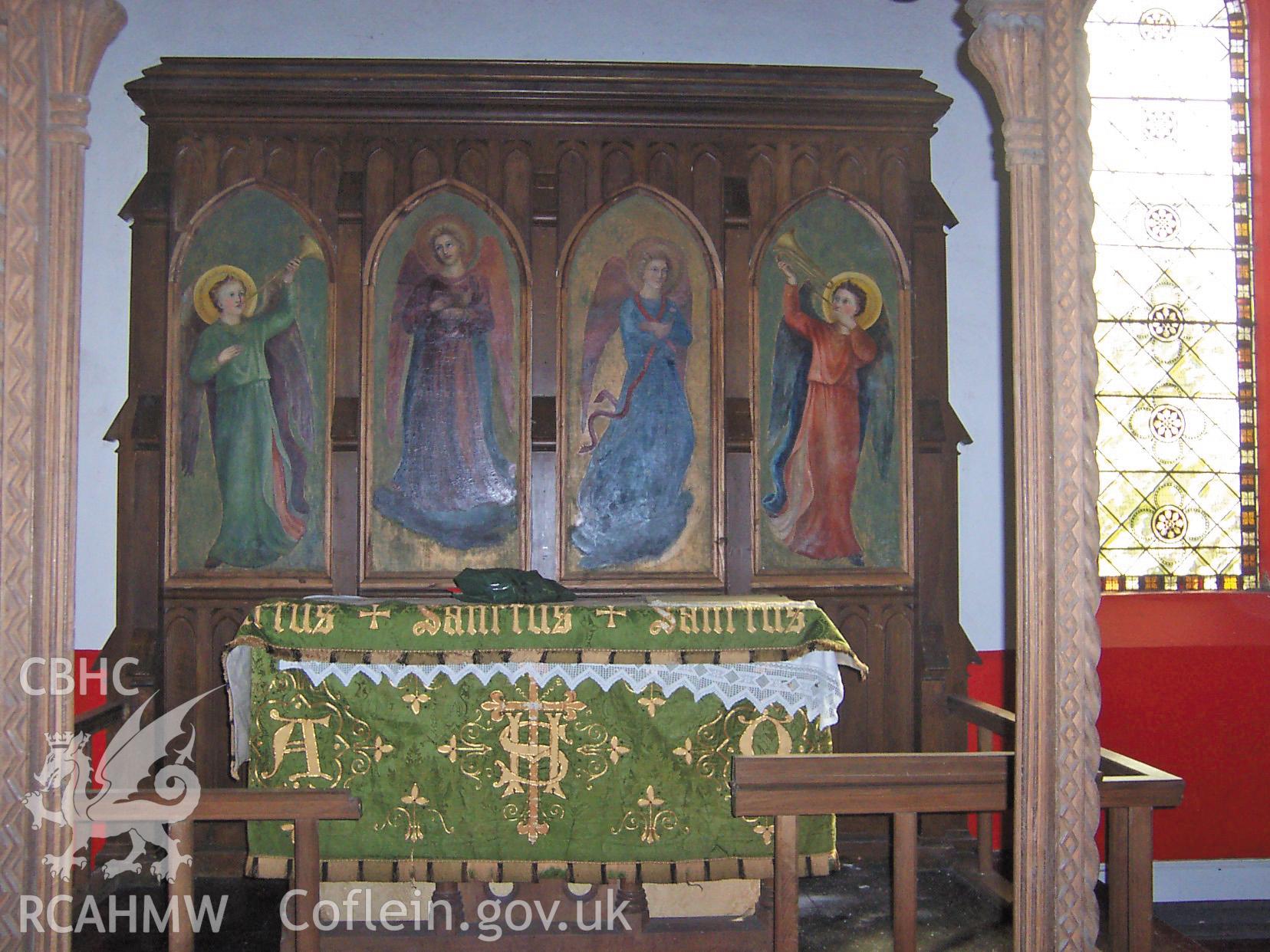 Colour digital photograph showing a close up of the church altar.