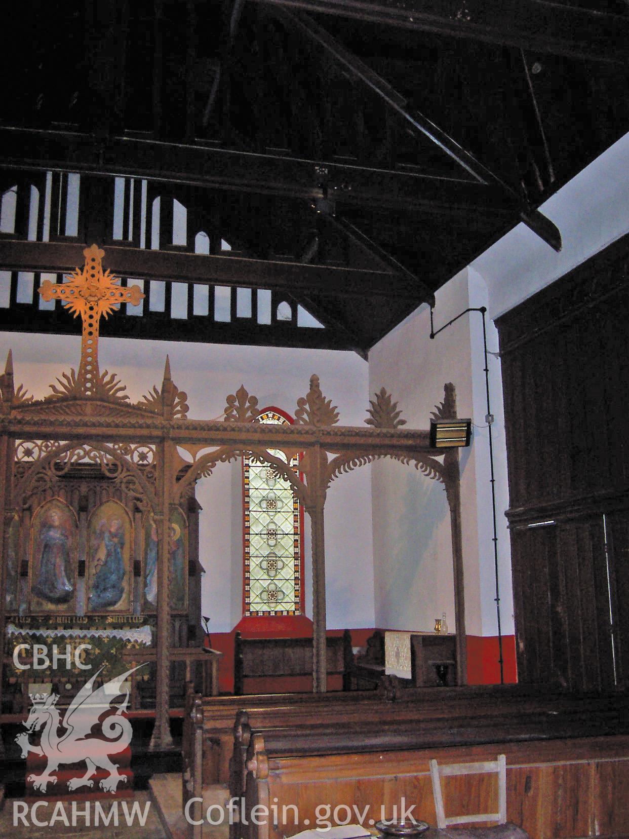 Colour digital photograph of the church altar.