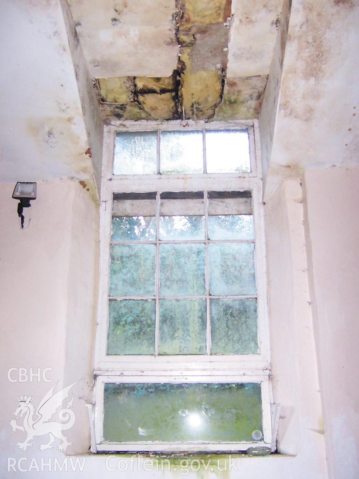 Colour digital photograph of the former school room window.