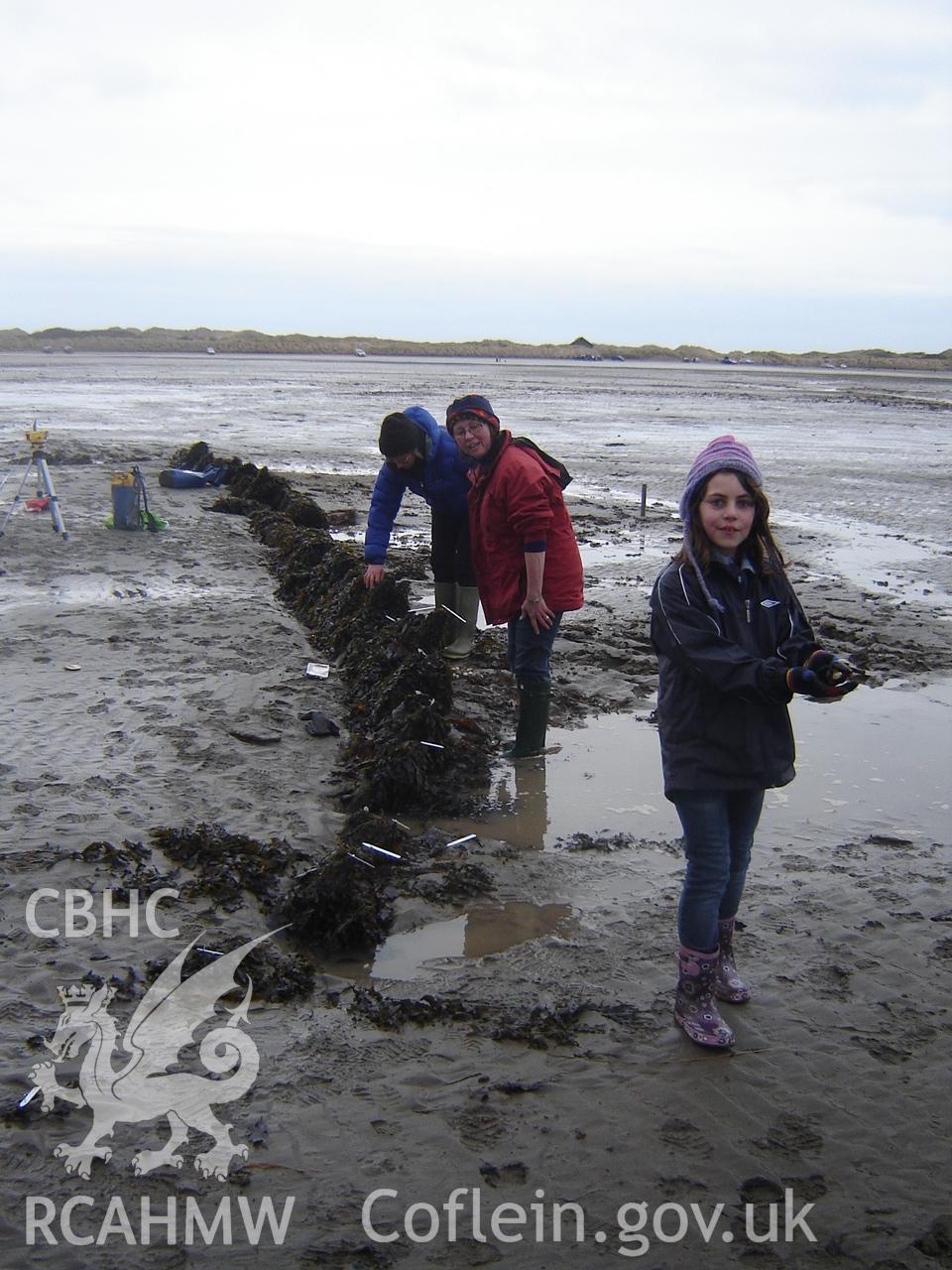 Digital photograph showing unnamed wreck at Ynyslas, taken by Ian Cundy, February 2011.