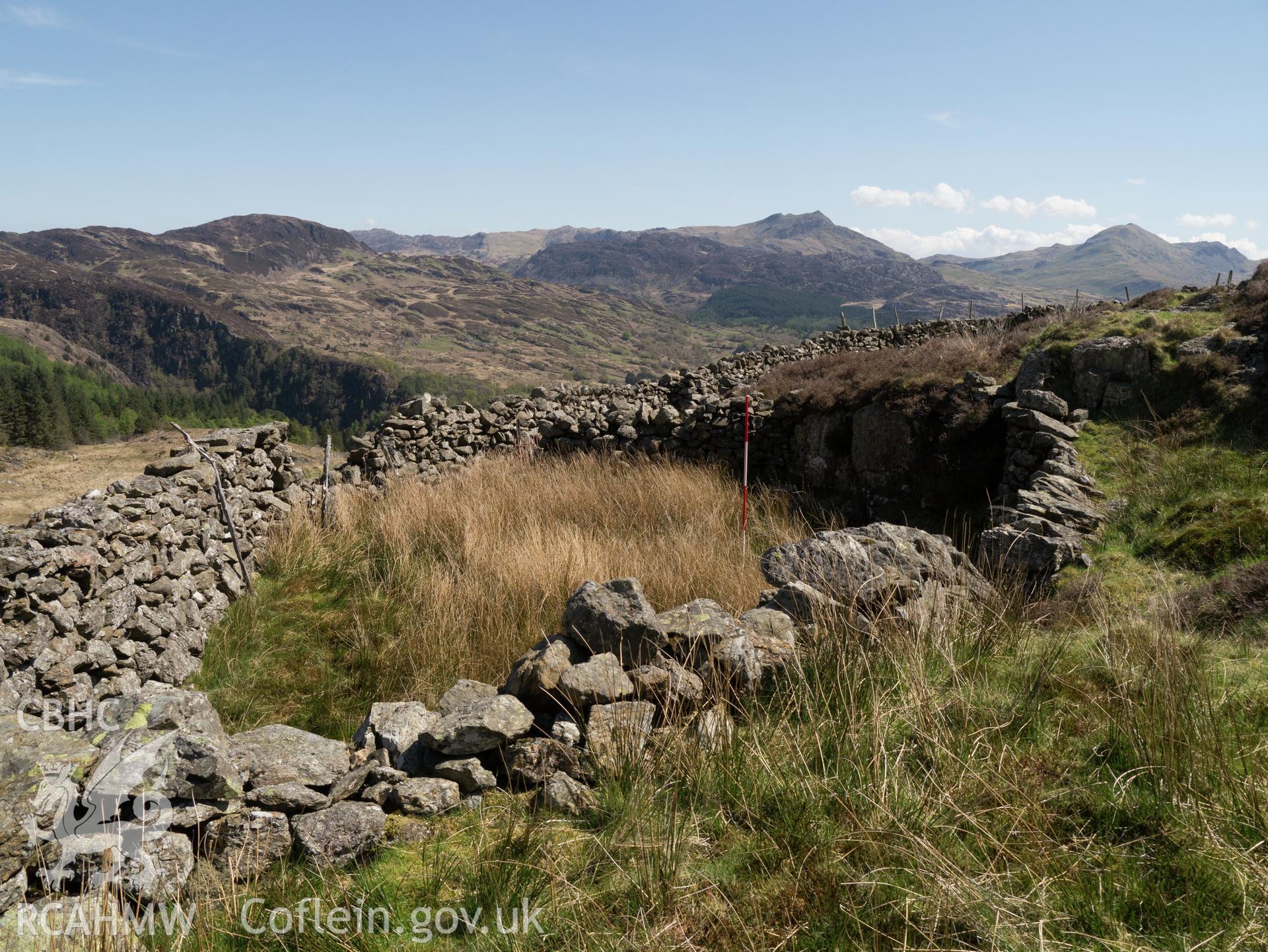 view looking E.