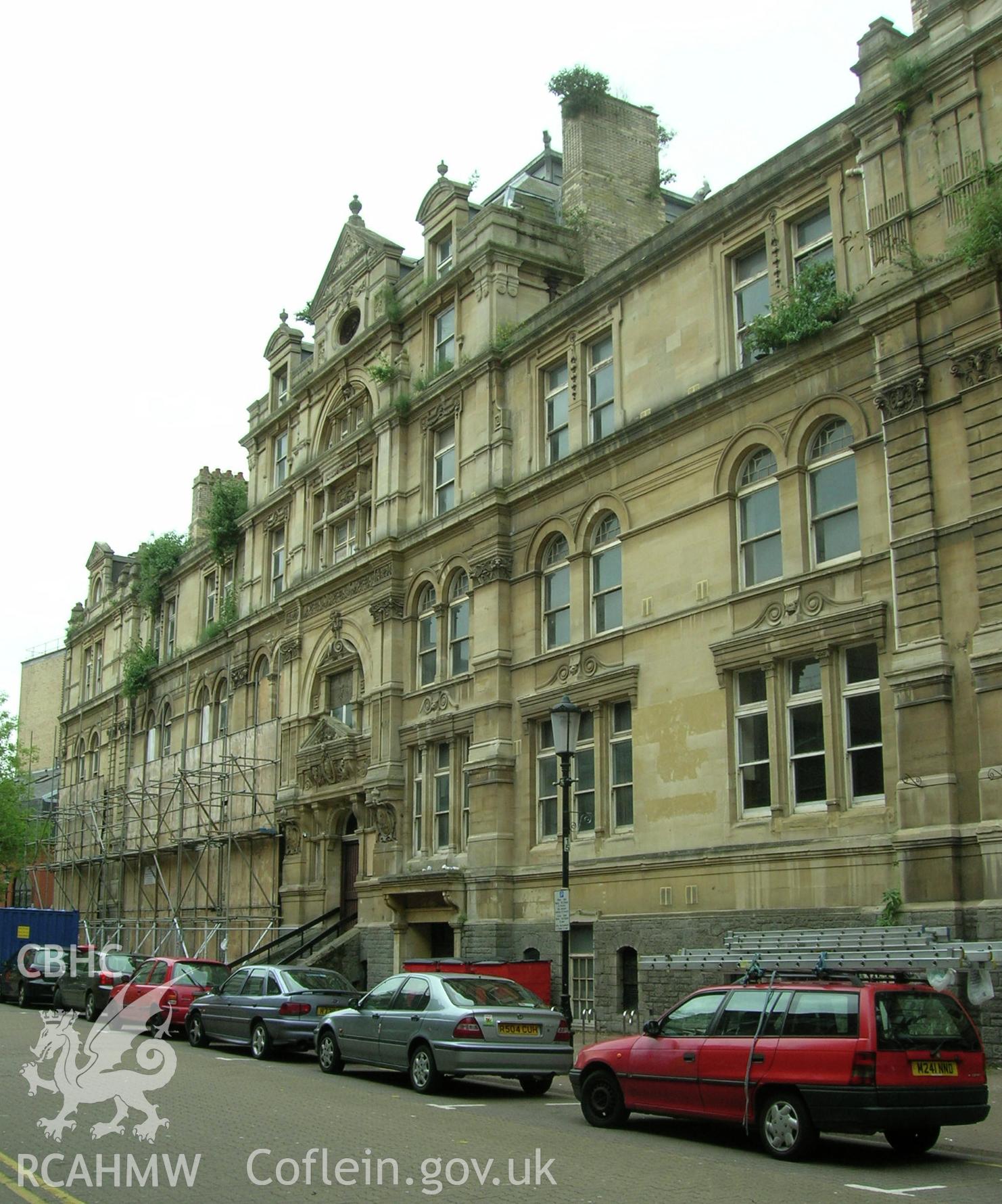 Digital photograph of Cardiff Exchange building.