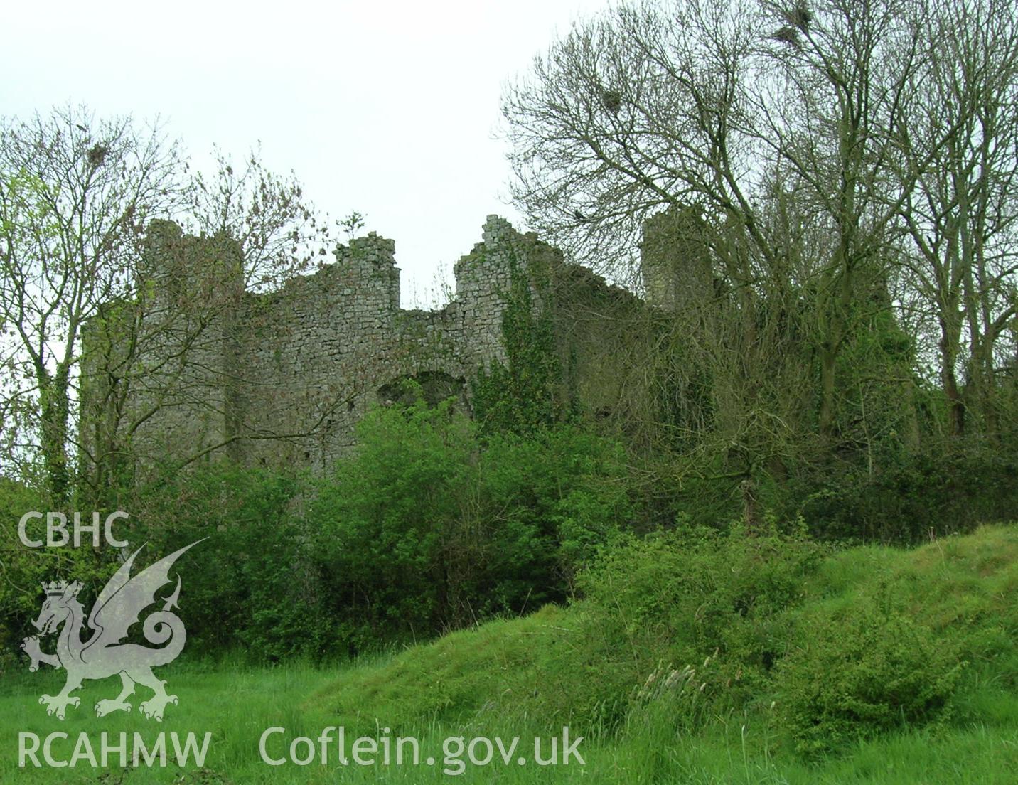 Digital photograph of Llantwit Major Castle.