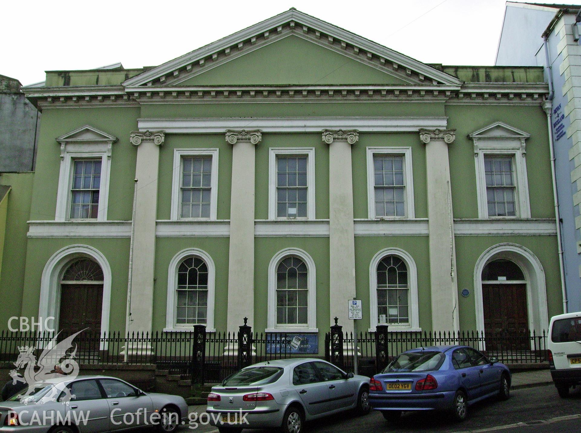 Digital photograph of Shire Hall, Haverfordwest.