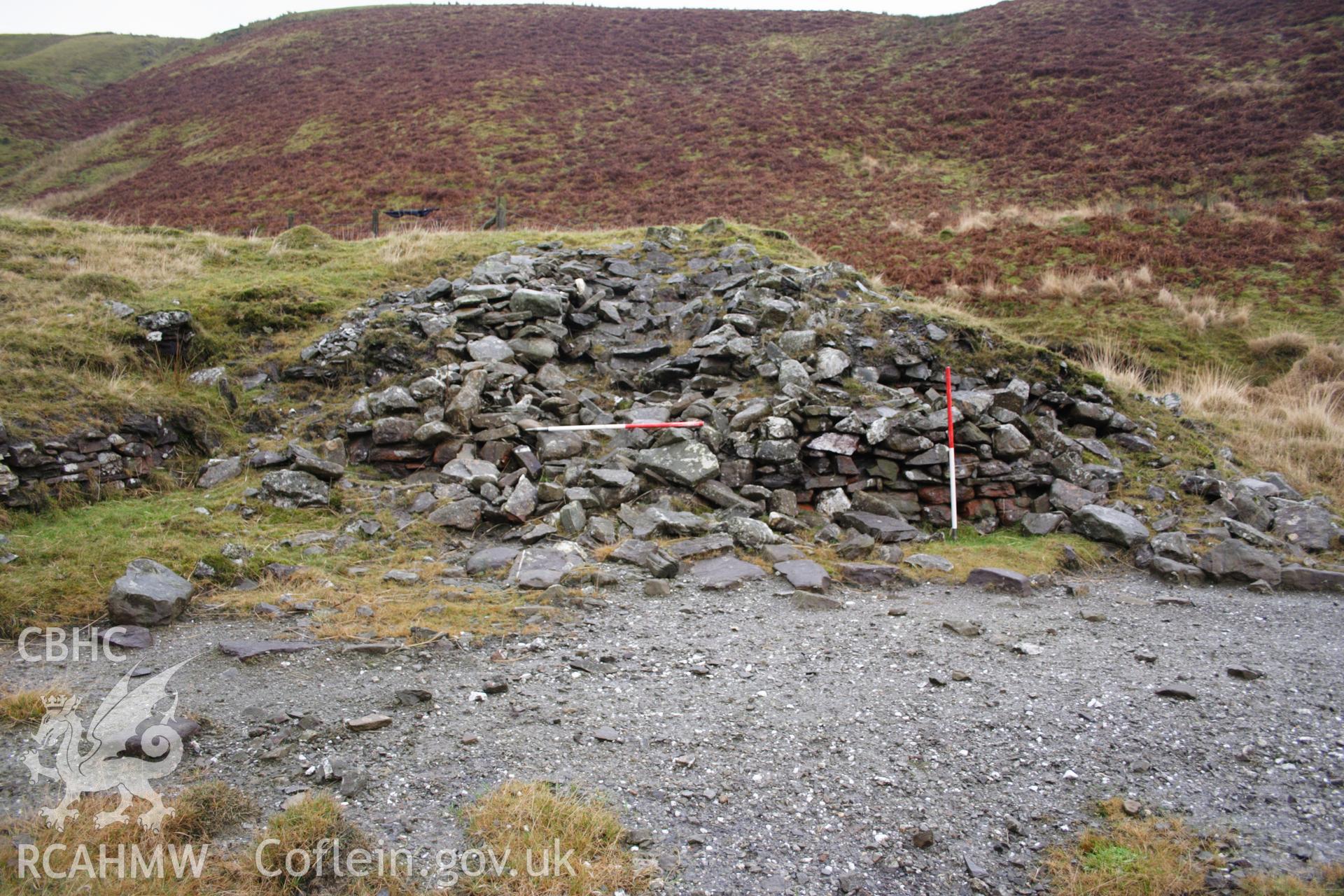 Digital colour photograph of Nant-y-Brain hopper taken on 03/03/2008 by D.E. Schlee during the Llyn Brianne Upland Survey undertaken by Dyfed Archaeological Trust.