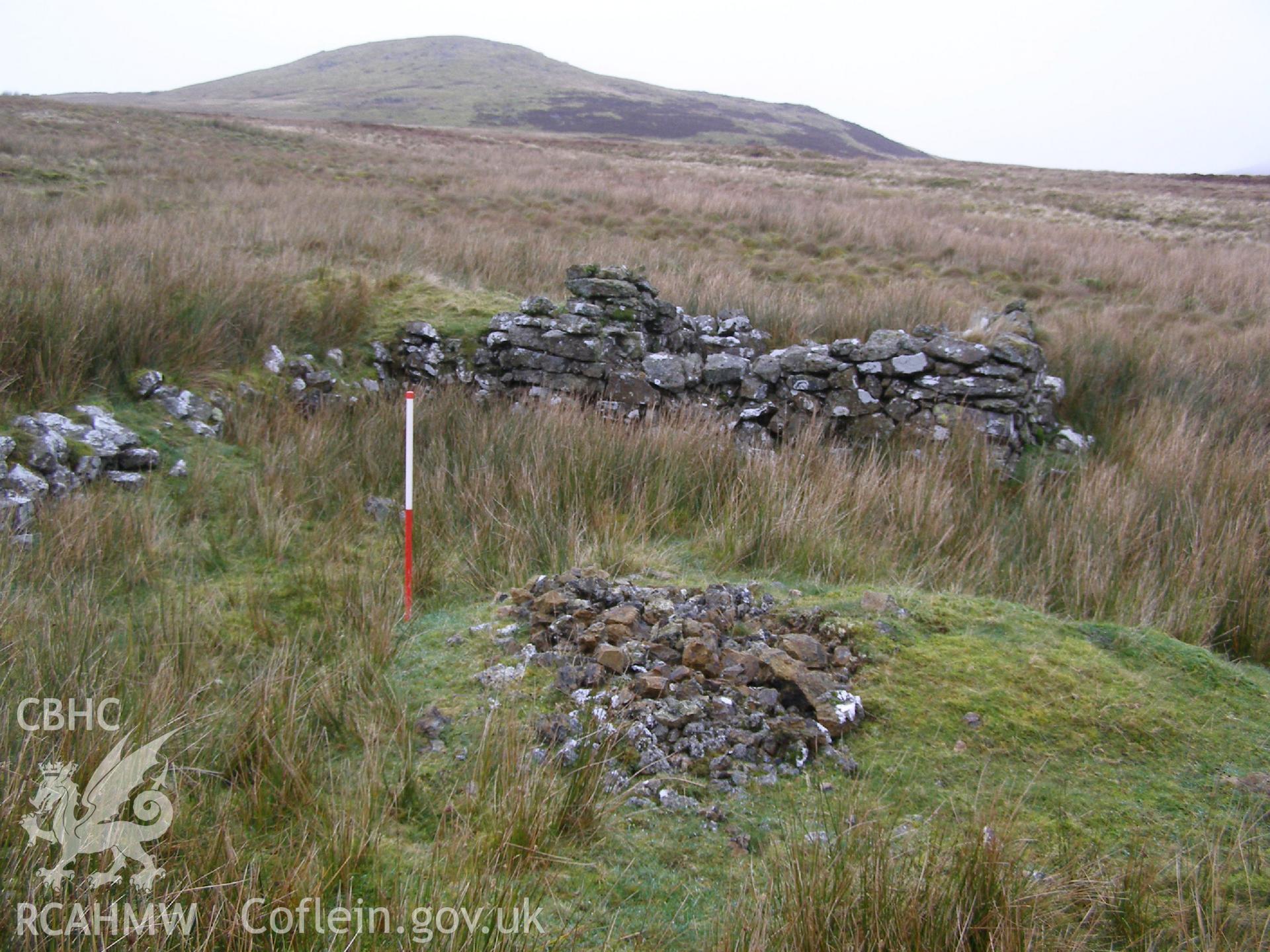 Digital Colour photograph of Mochowgryn mine building I taken on 19/11/2008 by P.J. Schofield during the Arenig Fach Upland Survey undertaken by Oxford Archaeology North.
