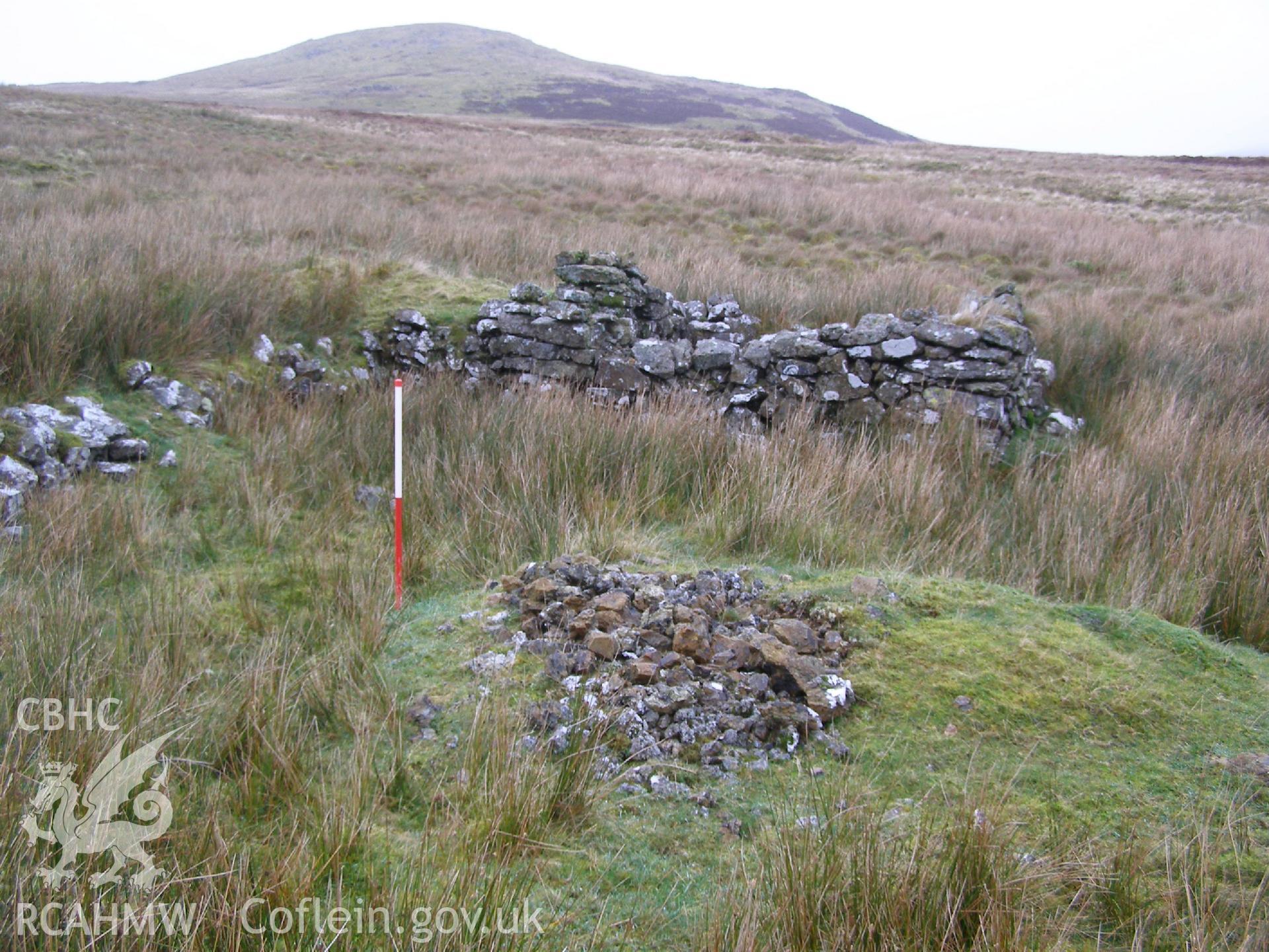 Digital Colour photograph of Mochowgryn mine building I taken on 19/11/2008 by P.J. Schofield during the Arenig Fach Upland Survey undertaken by Oxford Archaeology North.