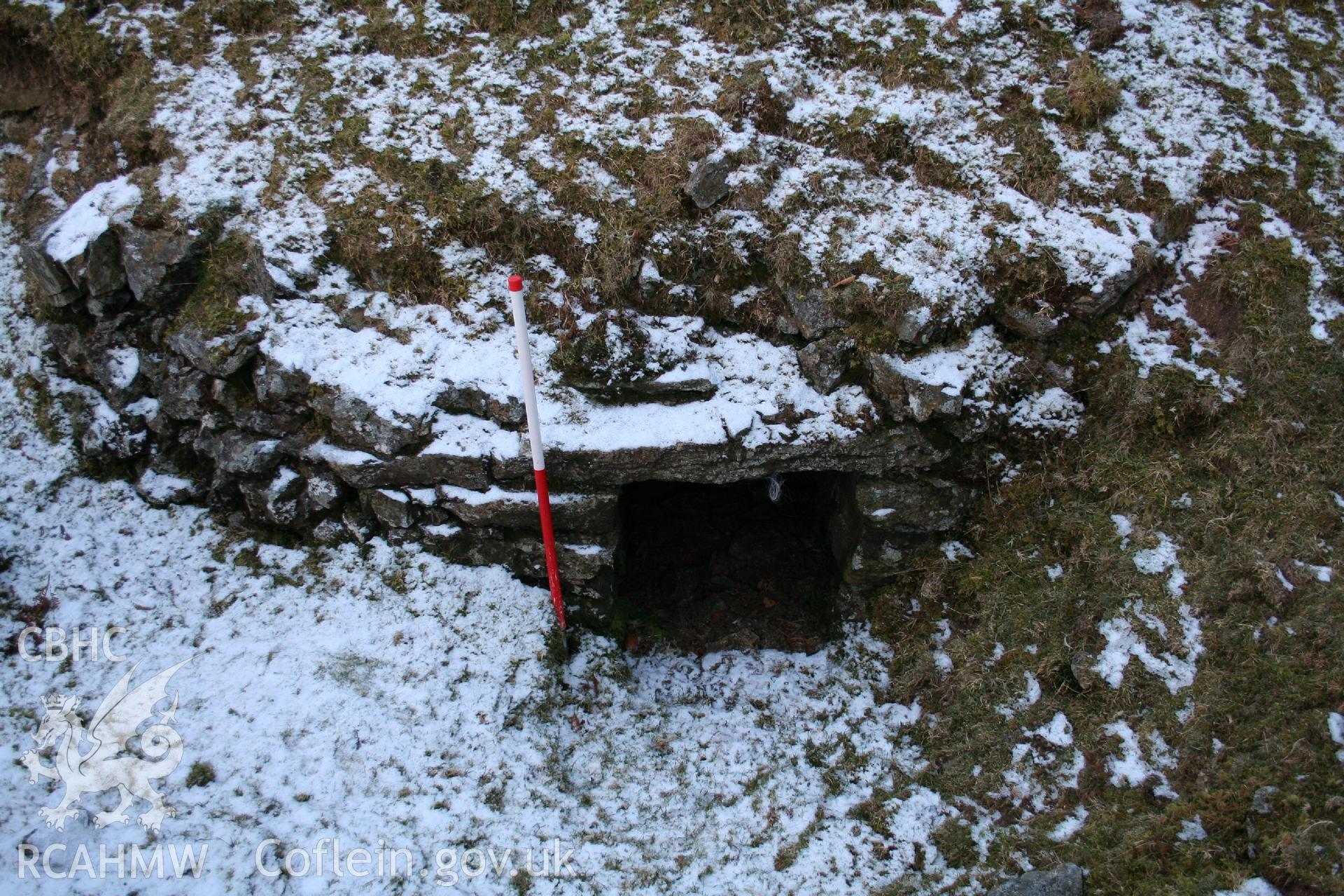 Digital Colour photograph of Nant yr Helfa 	manganese mine taken on 07/01/2009 by P.J. Schofield during the Arenig Fach Upland Survey undertaken by Oxford Archaeology North.