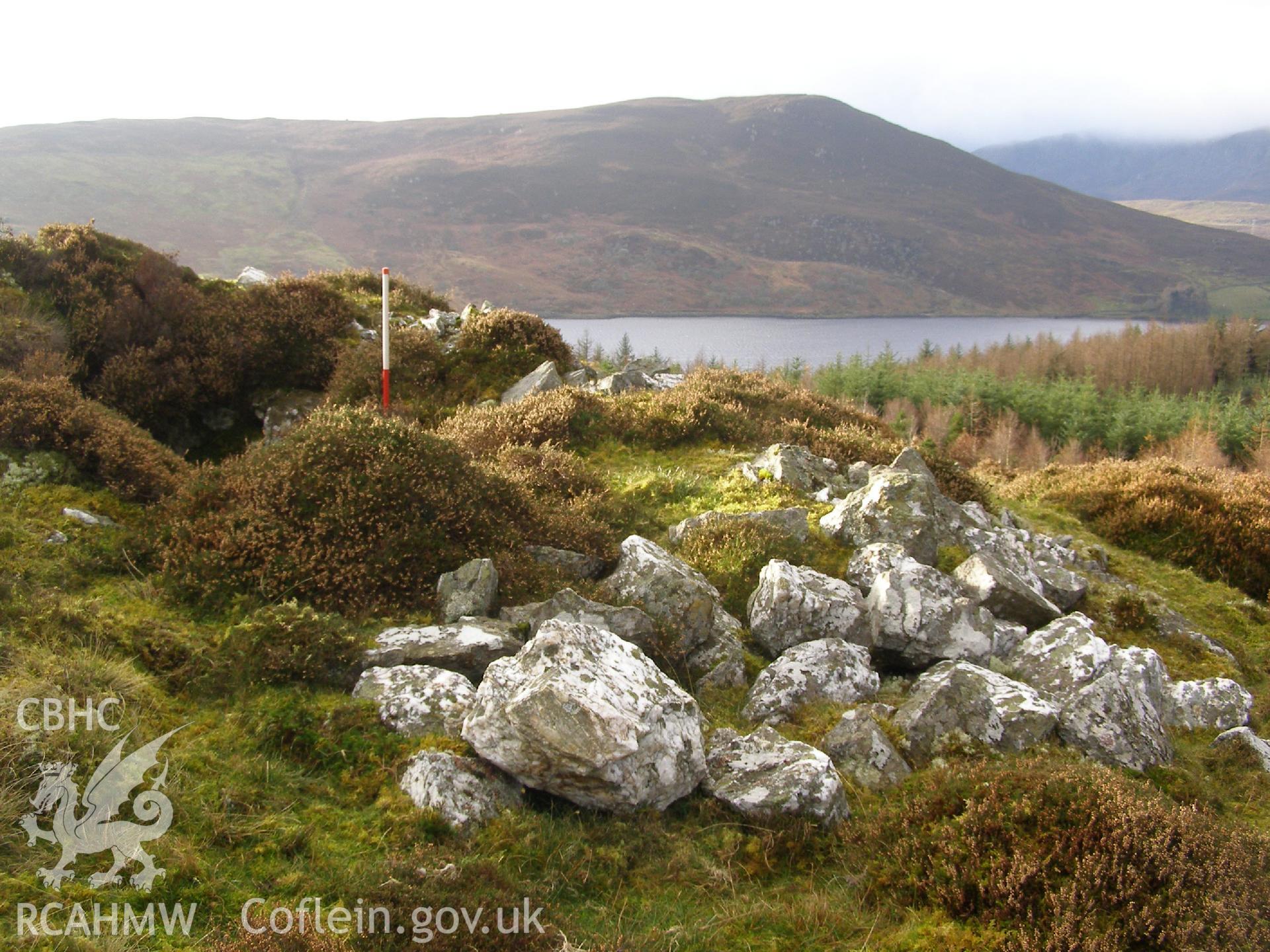 Digital Colour photograph of Moel Phylip trial mine taken on 20/11/2008 by P.J. Schofield during the Arenig Fach Upland Survey undertaken by Oxford Archaeology North.