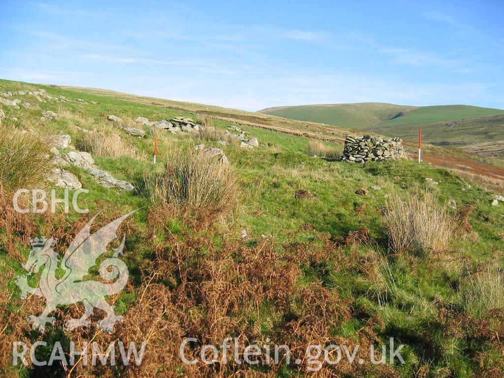 Digital colour photograph of Bodwylan stone quarry III taken on 15/11/2007 by K. Laws during the Llanegryn Upland Survey undertaken by Engineering Archaeological Services Ltd.