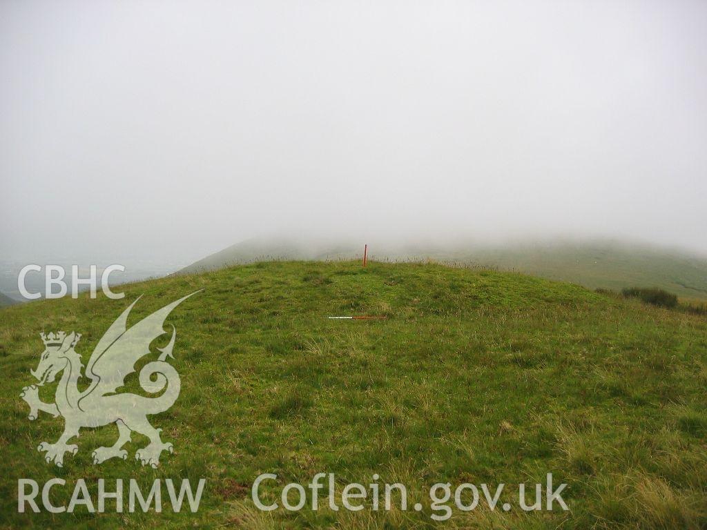 Digital colour photograph of Twllydarren round BARROW taken on 27/07/2007 by K. Laws during the Llanegryn Upland Survey undertaken by Engineering Archaeological Services Ltd.