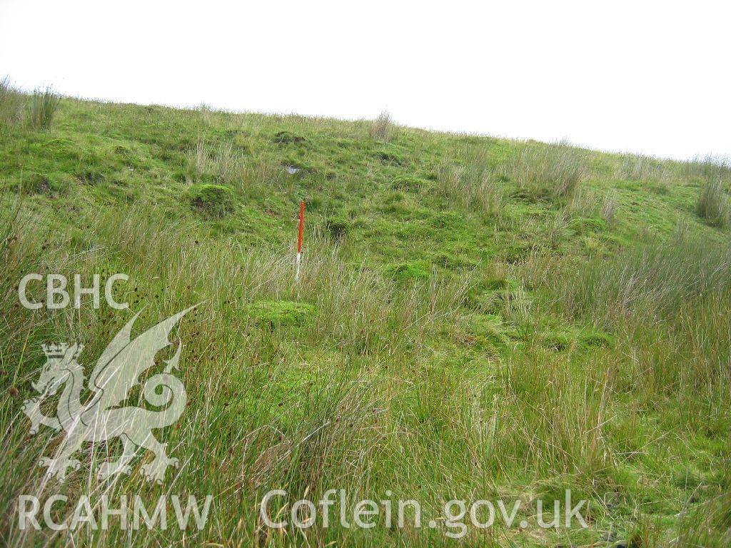 Digital colour photograph of Twllydarren stone quarry II taken on 27/07/2007 by K. Laws during the Llanegryn Upland Survey undertaken by Engineering Archaeological Services Ltd.