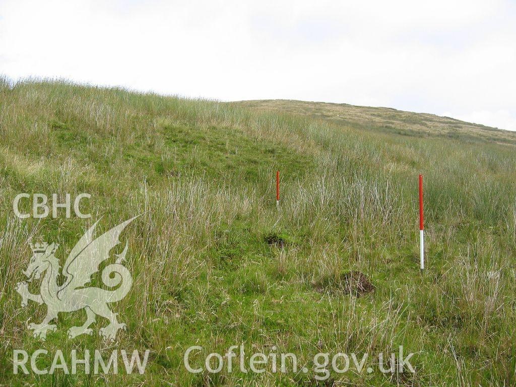 Digital colour photograph of Pen y Garn stone quarry I taken on 01/08/2007 by K. Laws during the Llanegryn Upland Survey undertaken by Engineering Archaeological Services Ltd.