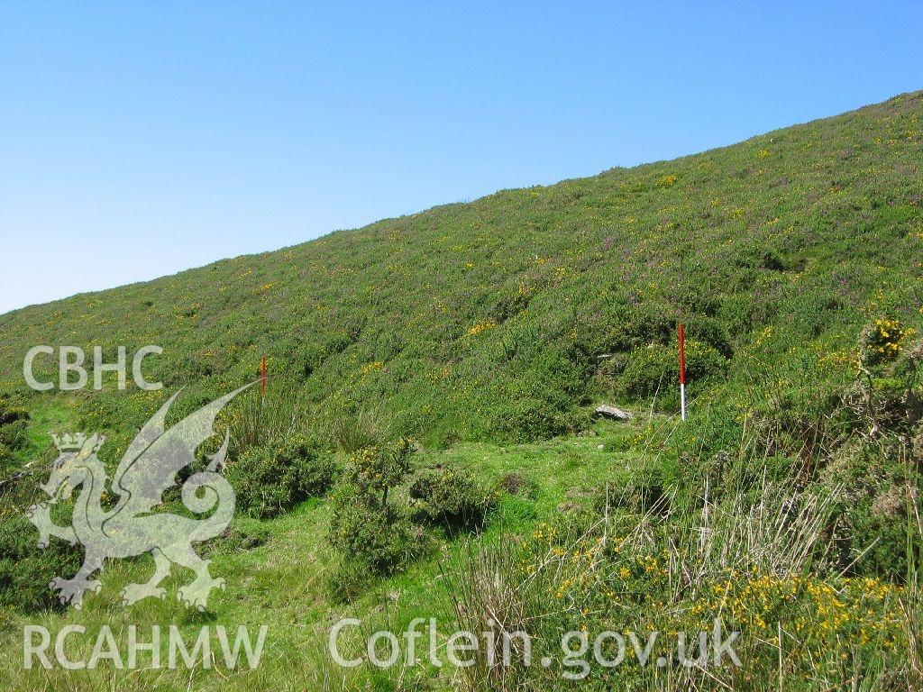 Digital colour photograph of Bodwylan stone quarry I taken on 19/07/2007 by K. Laws during the Llanegryn Upland Survey undertaken by Engineering Archaeological Services Ltd.