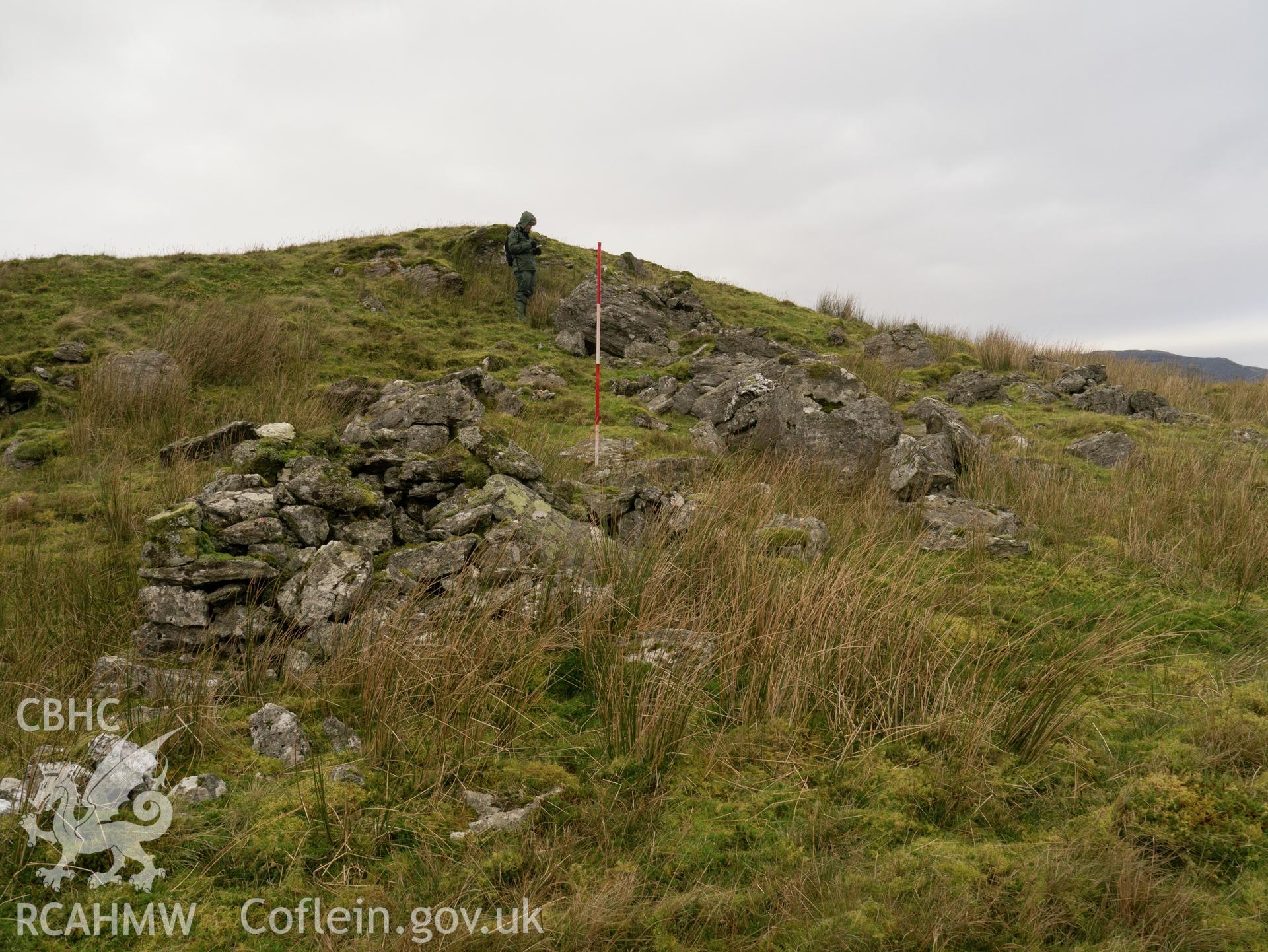 view looking NW of central enclosure.