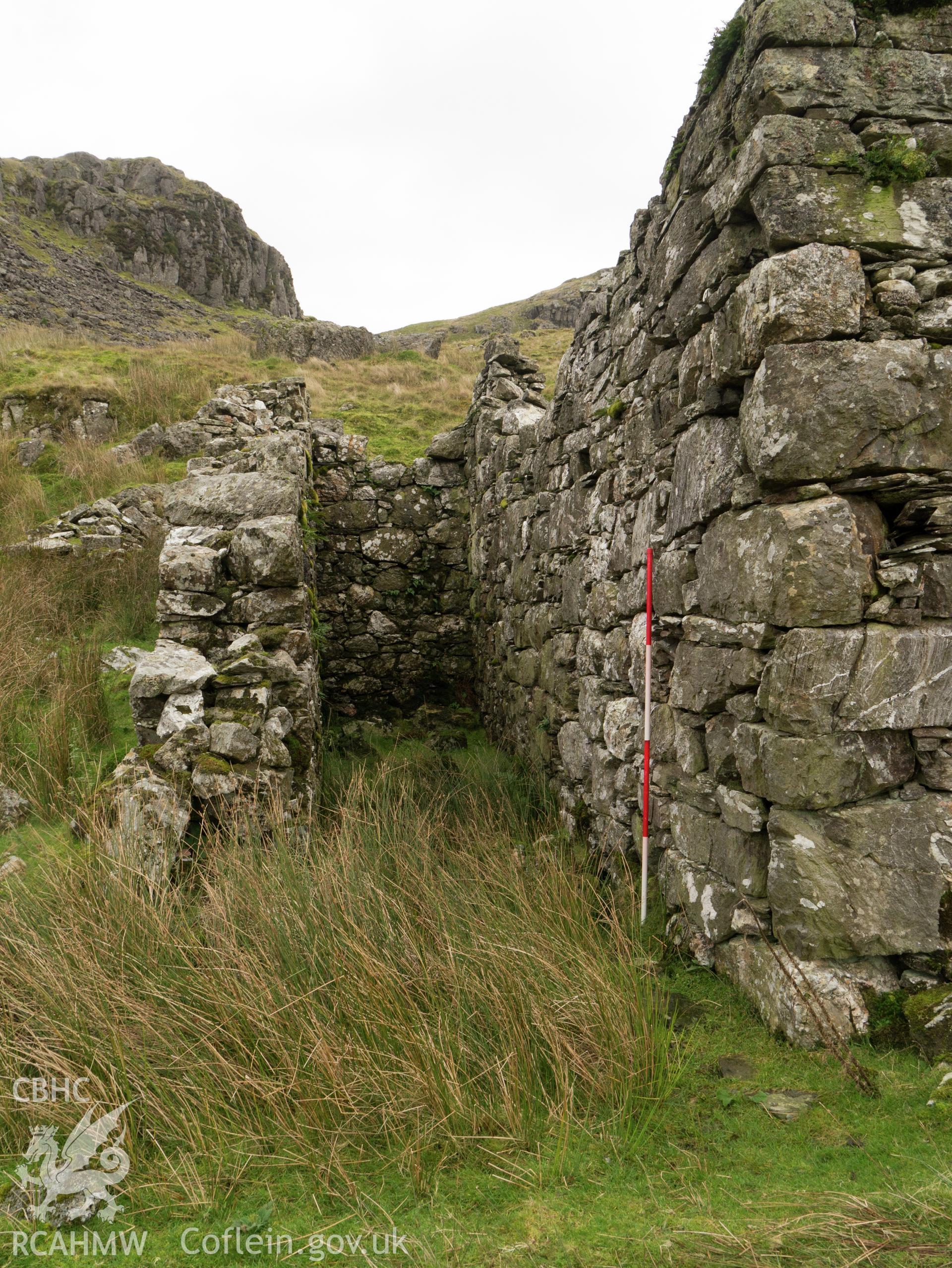 view looking NE of waterwheel pit.