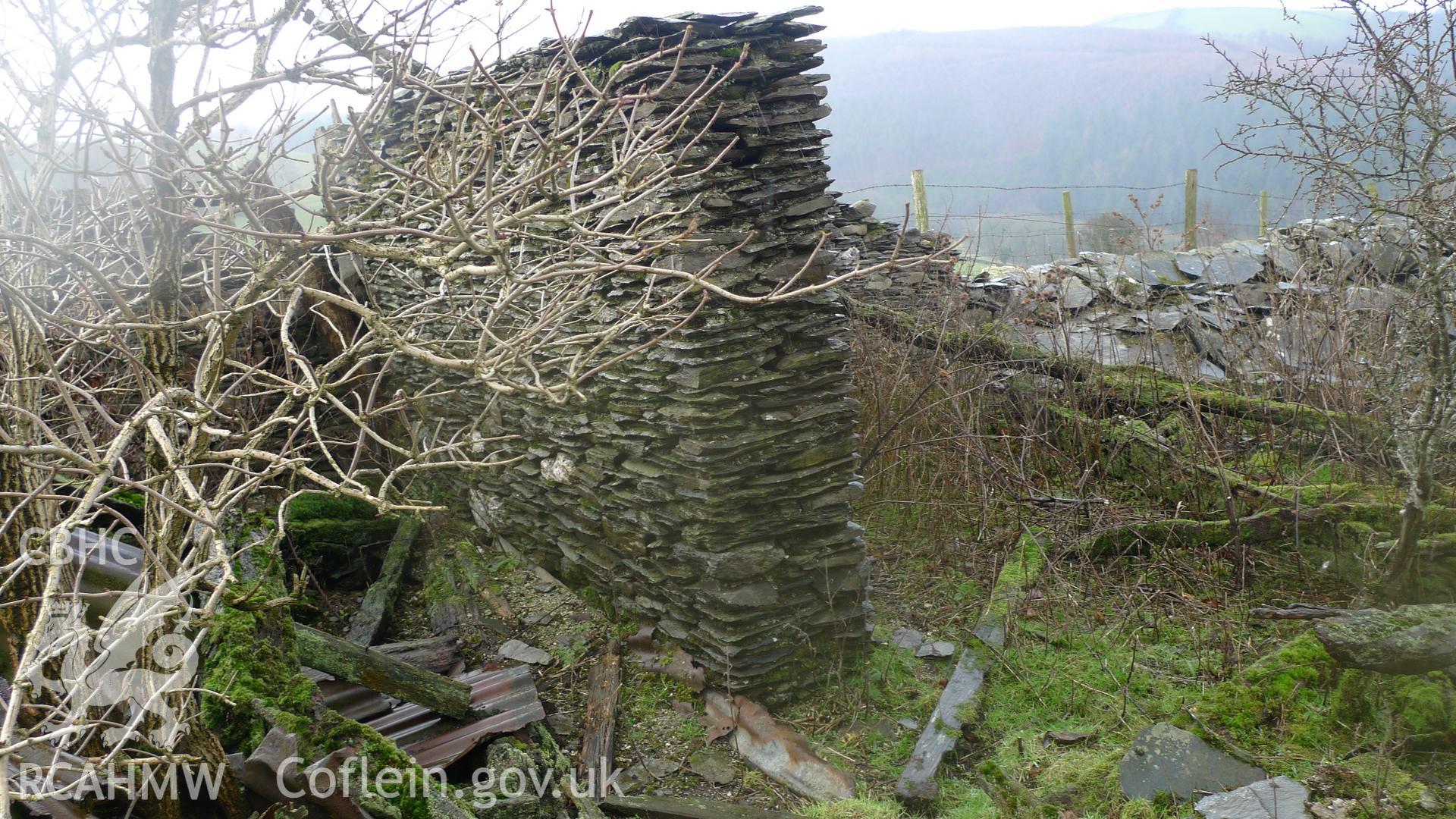 Digital image relating to Ysgubor Uchaf: south wall (possible doorway?).