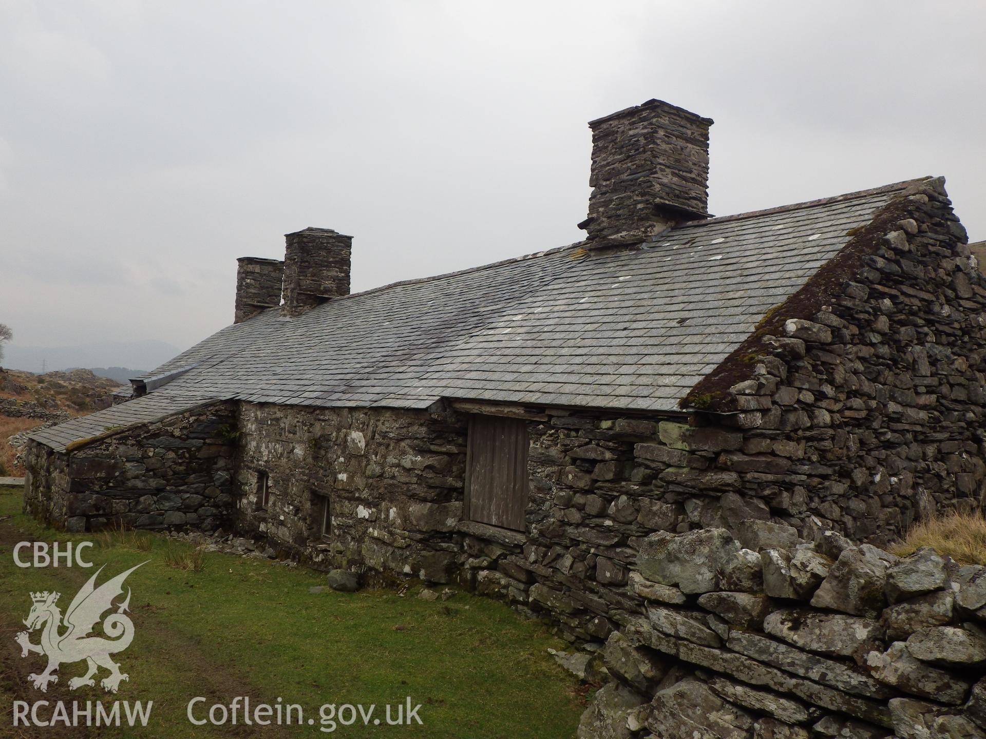 Rear of Nant Pasgan Mawr Farmhouse, looking northeast