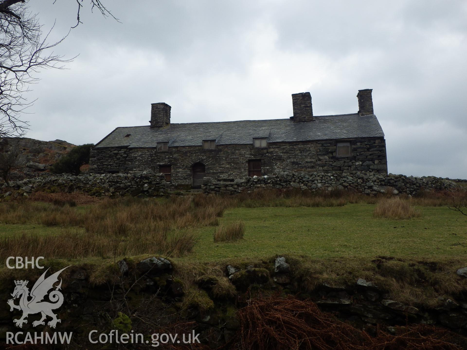 Snowdonian farmhouse, looking west southwest