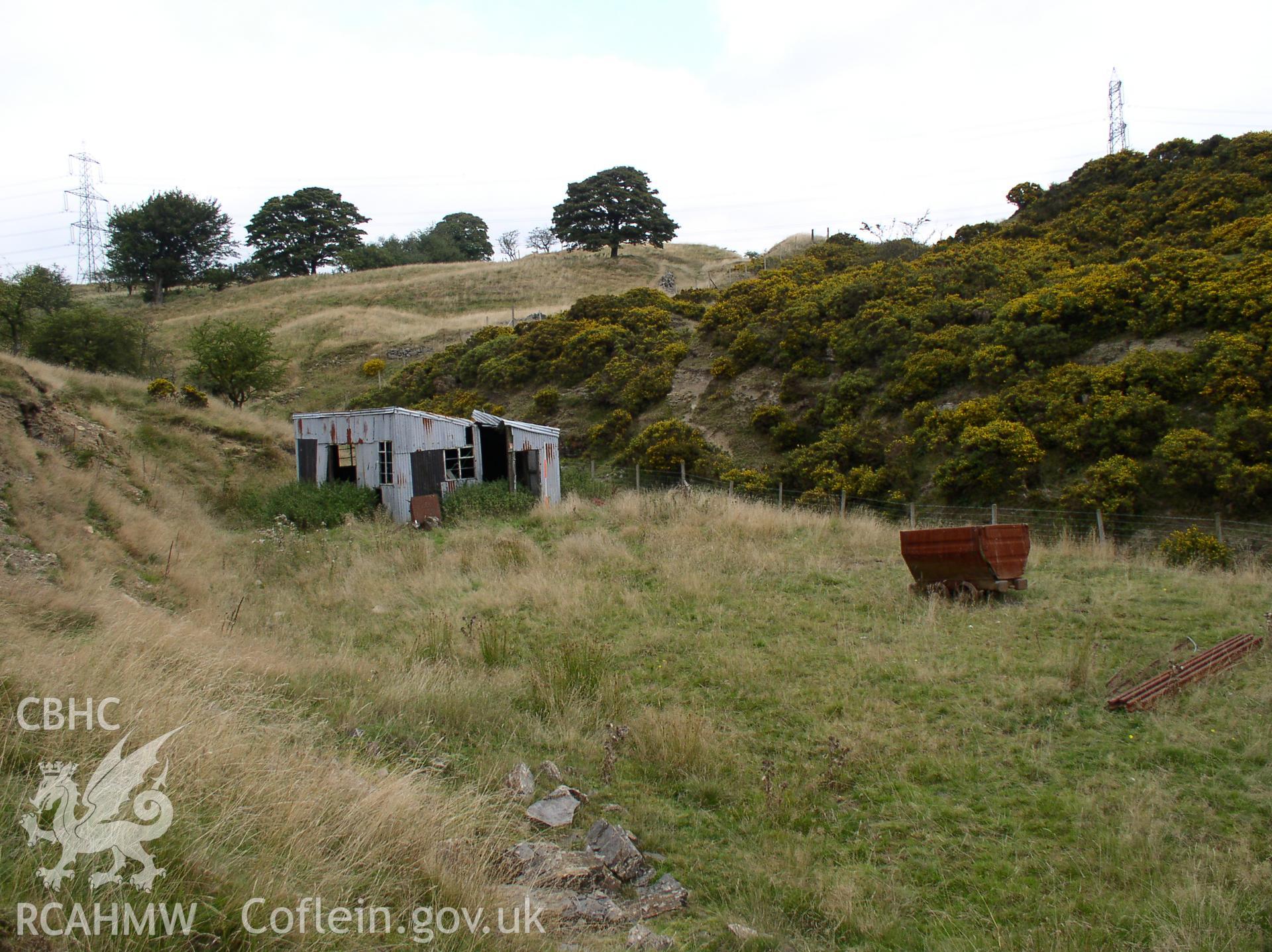 Photograph of Cwn Nant Melyn Coal Mine taken on 13/09/2005 by J.B. Winterburn during an Upland Survey undertaken by John Winterburn Archaeological Services.