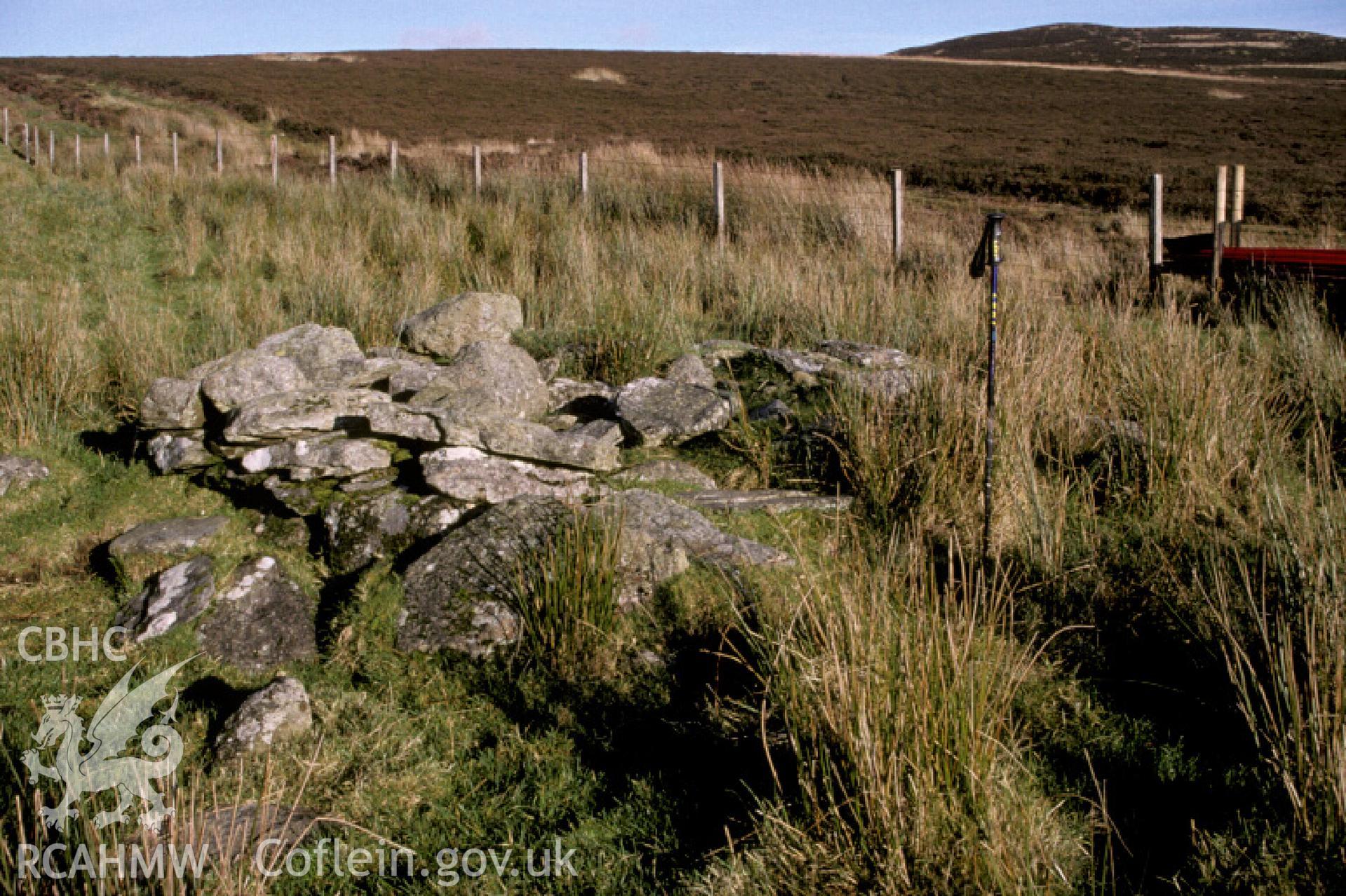 Photograph of Cefn Pen-lletty Shooting Butt from the south-west. Taken by R.J. Silvester on 29/11/2004 during an upland survey undertaken by the Clwyd-Powys Archaeological Trust.