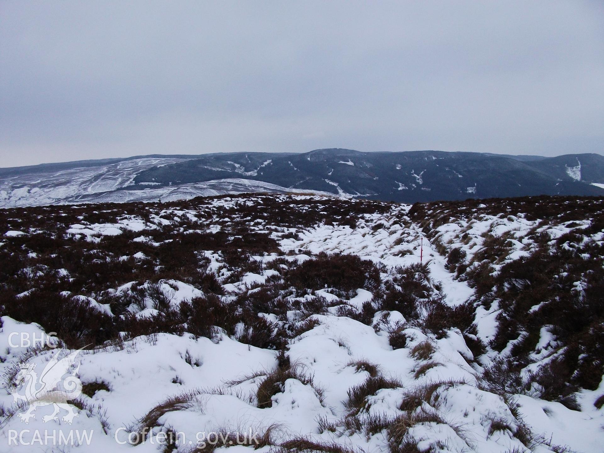 General view along edge of cutting.
