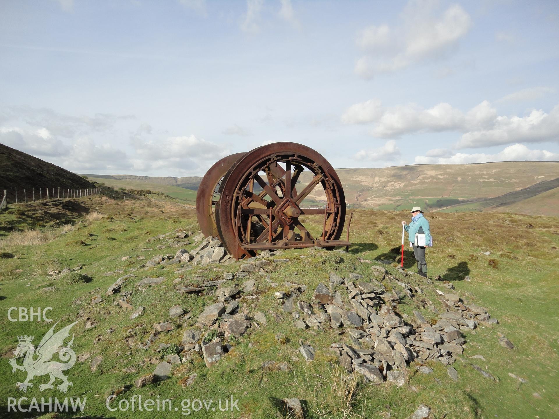 Wheel-winding drum, looking northeast