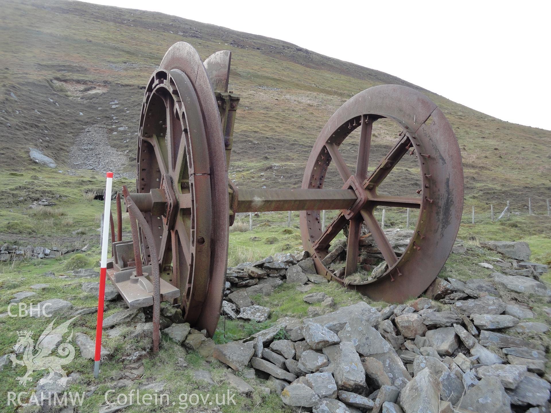 Wheel-winding drum, looking northwest