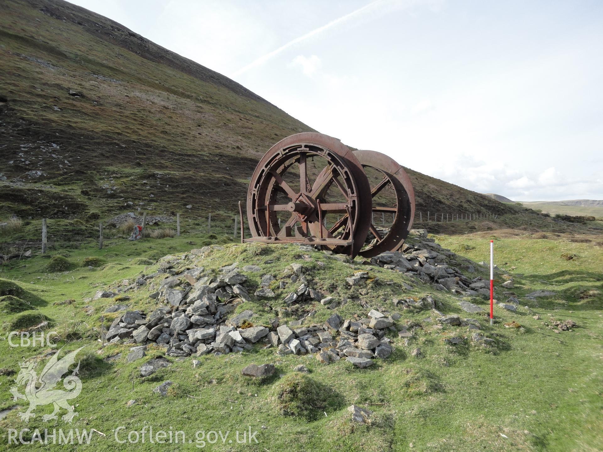 Wheel-winding drum, looking northwest