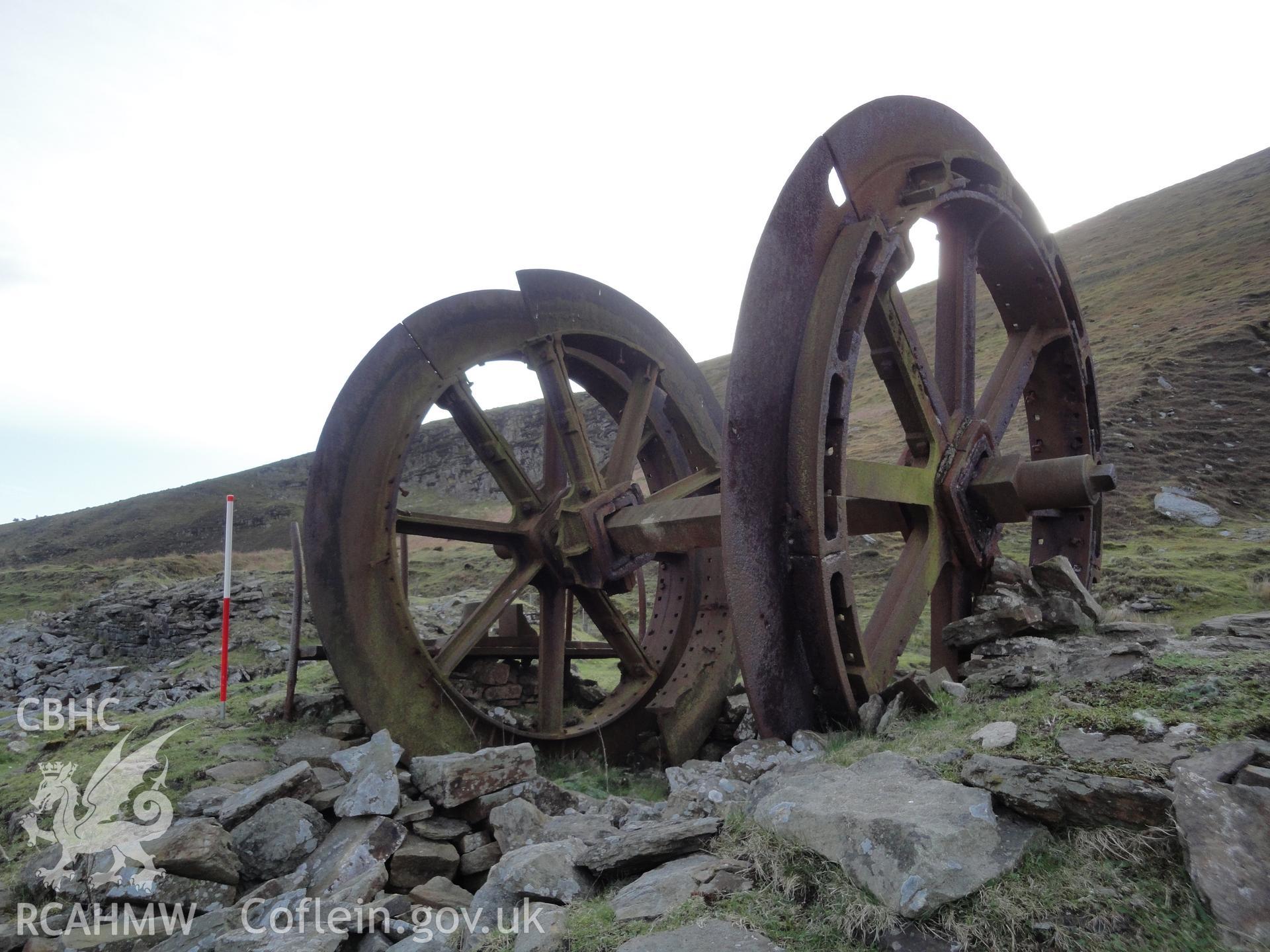 Wheel-winding drum, looking southwest