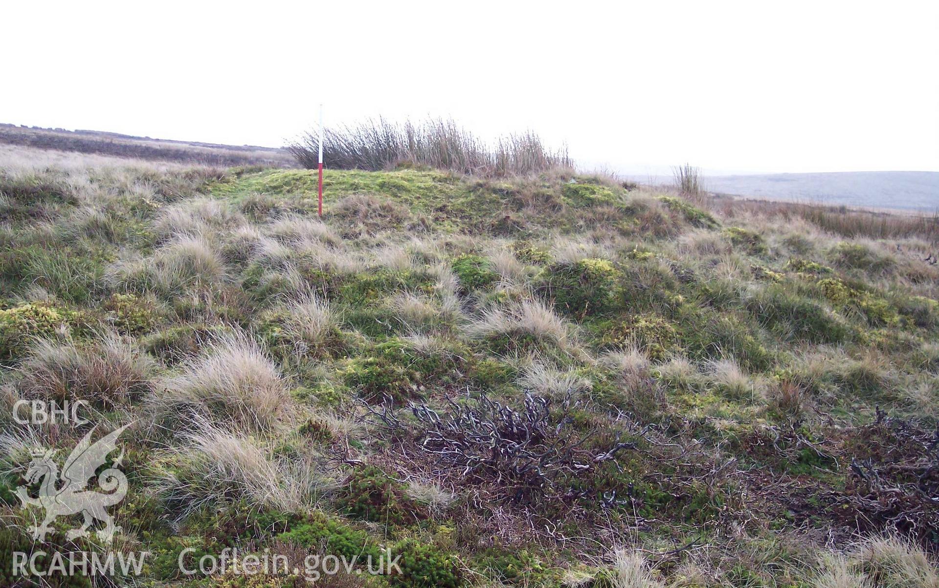 Photograph of Cefn Du Earthwork taken from the south-west on 01/12/2004 by P. Kok during an Upland Survey undertaken by Oxford Archaeology North.