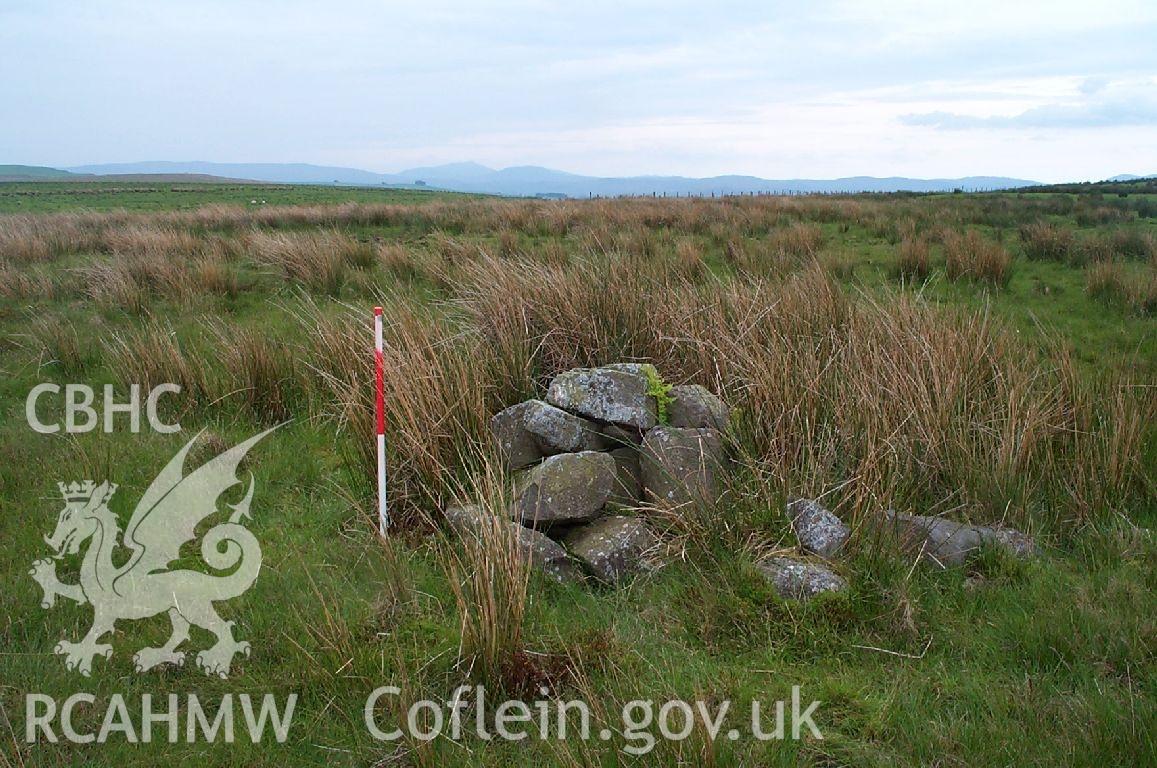 Digital photograph of Oerfa Clearance Cairns taken on 14/05/2002 by Oxford Archaeology North during the Mynydd Hiraethog Upland Survey
