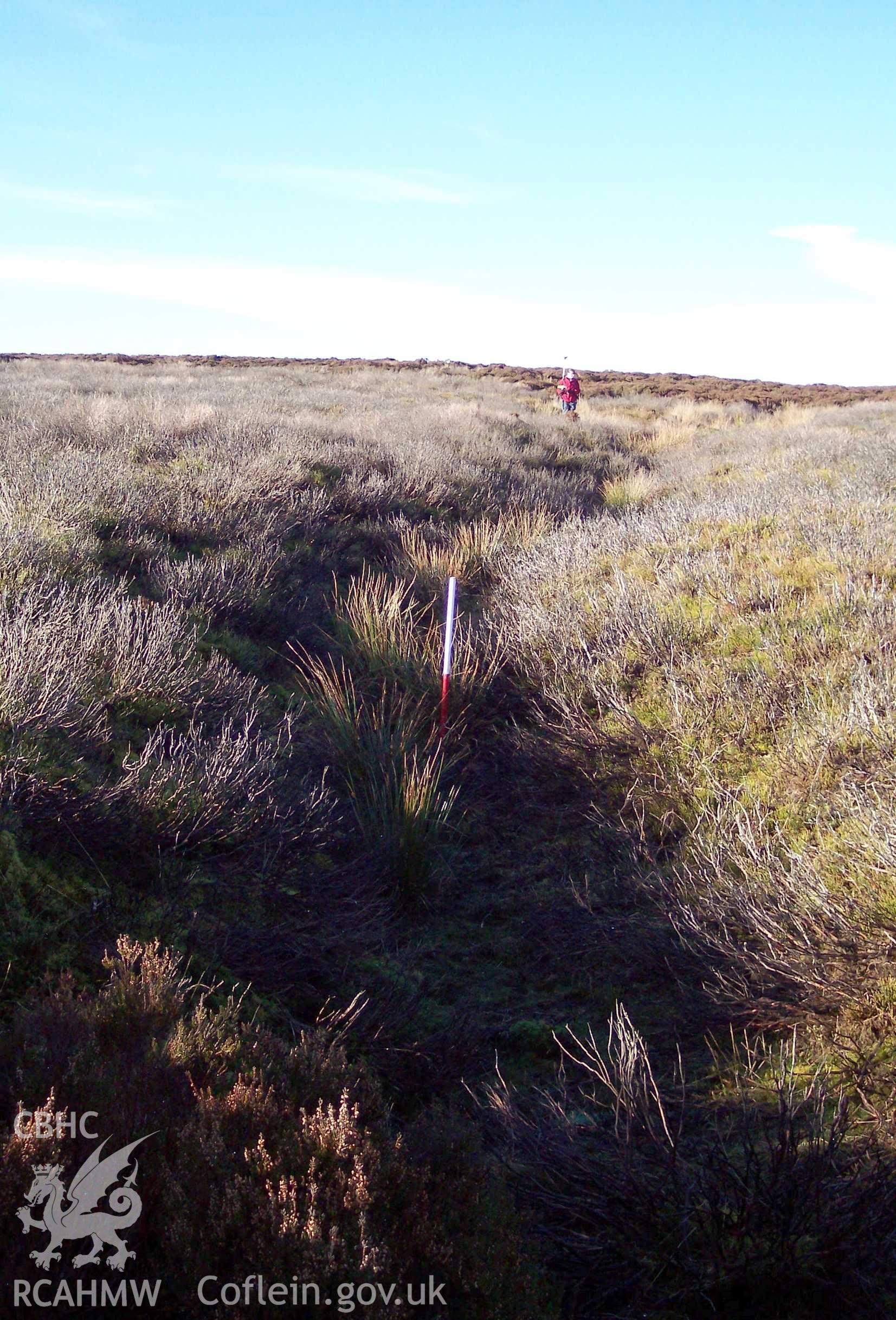 Photograph of Cefn Tan-y-graig Trackway I taken from the east on 02/12/2004 by P. Kok during an Upland Survey undertaken by Oxford Archaeology North.