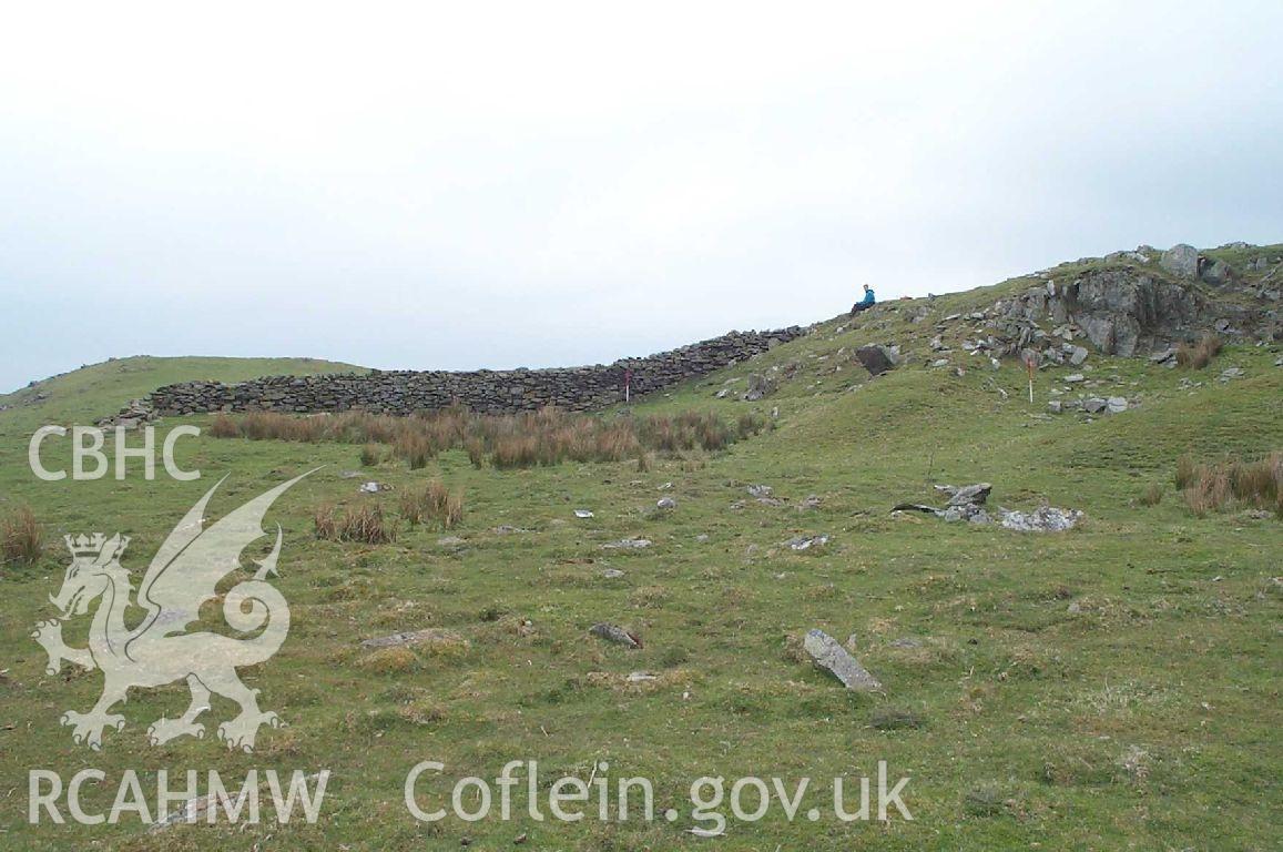 Digital photograph of Maes Merddyn Sheepfold II taken on 06/06/2002 by Oxford Archaeology North during the Mynydd Hiraethog Upland Survey