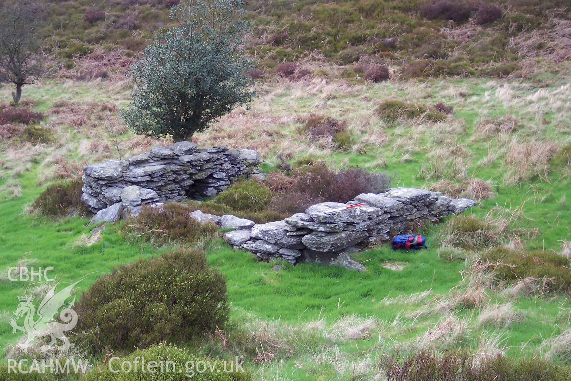 Photograph of Creigiau Llangar Sheep Fold II taken from the west on 04/04/2005 by K. Blythe during an Upland Survey undertaken by Oxford Archaeology North.