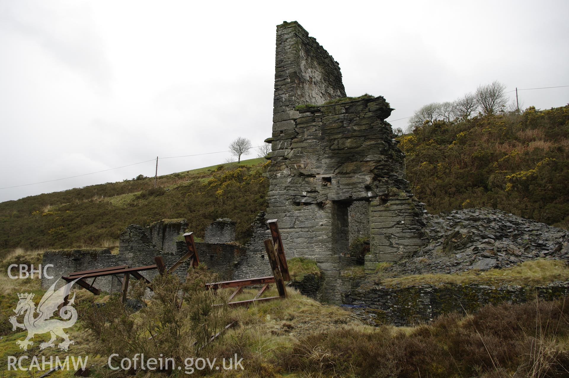 Structure at Frongoch Lead Mine, taken by Graham Levins, April 2012.