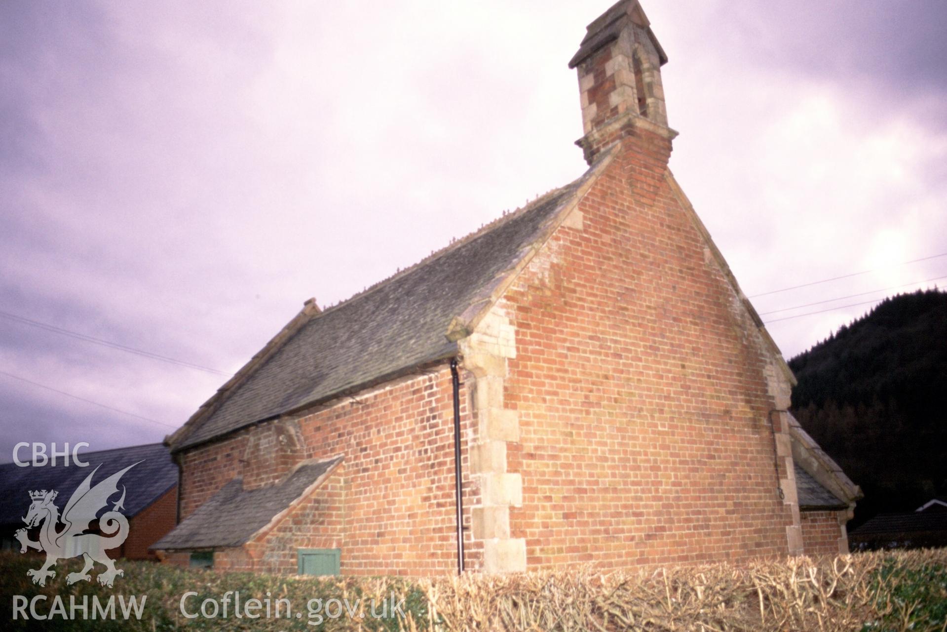 Exterior, west gable & N side