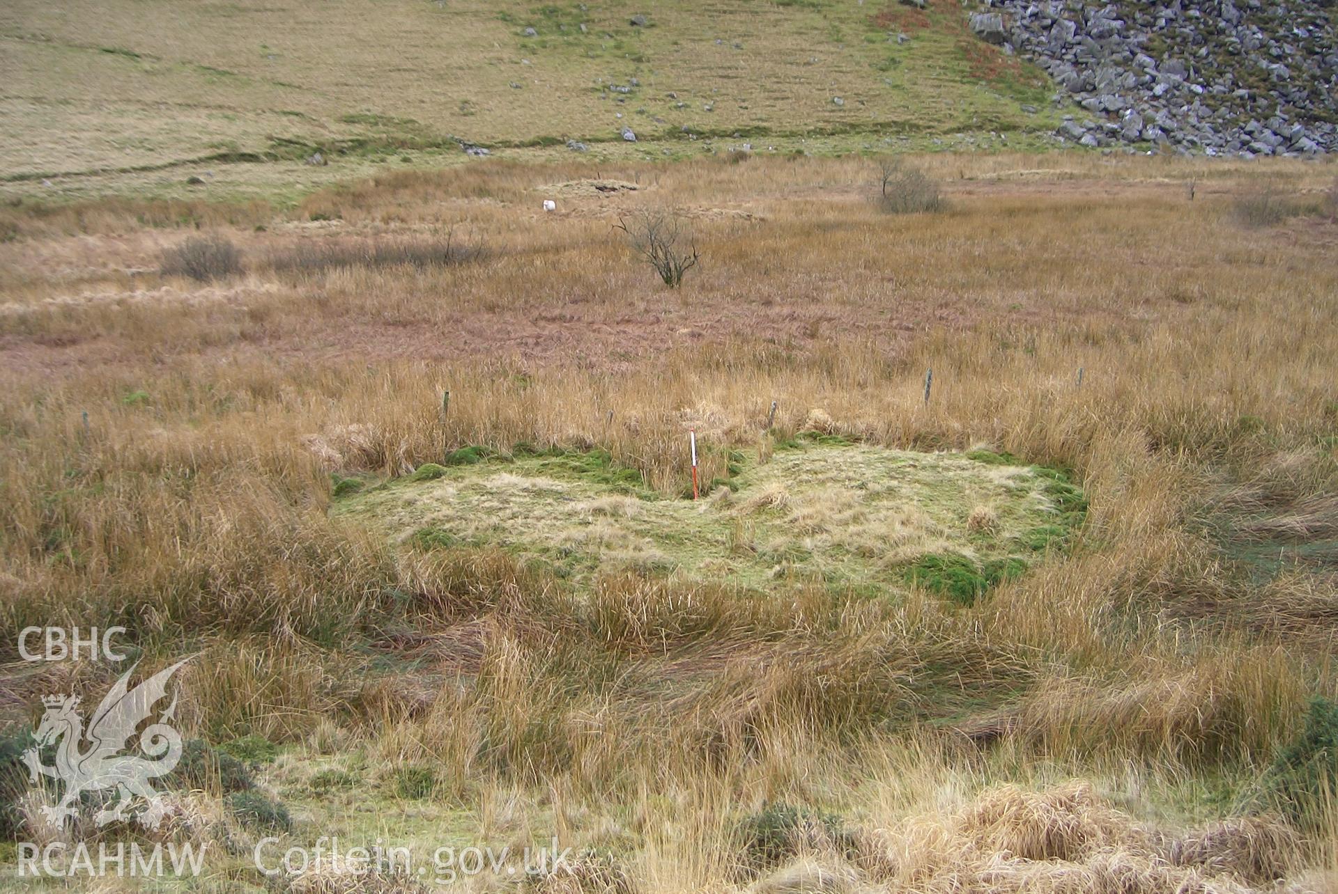 Photograph of Burnt Mound south of Bwlch Y Moch taken on 17/01/2006 by P.J. Schofield during an Upland Survey undertaken by Oxford Archaeology North.