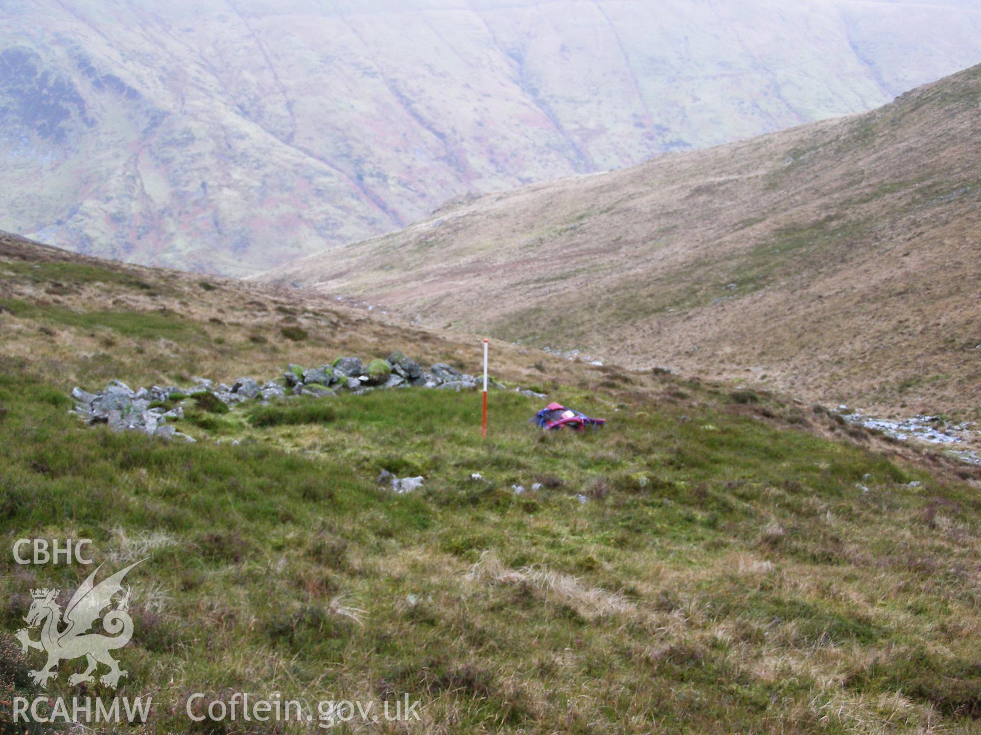 Photograph of Cwm Planwydd Stock Enclosure taken on 17/01/2006 by P.J. Schofield during an Upland Survey undertaken by Oxford Archaeology North.